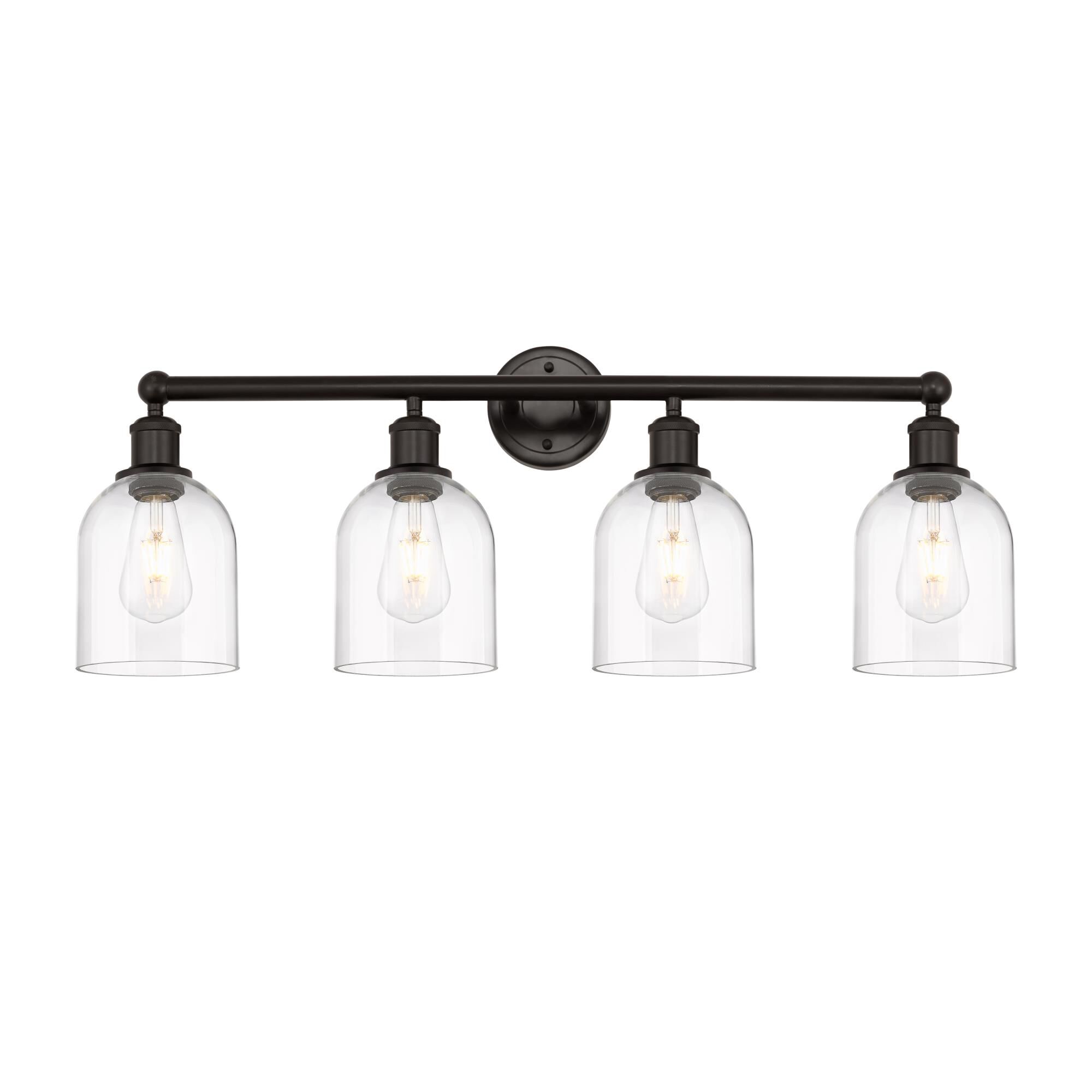 Shown in Oil Rubbed Bronze finish and Clear glass