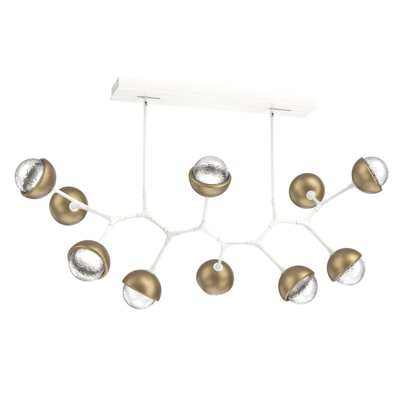 Levi Wilson Cabochon 56 Inch Linear Suspension Light by Hammerton Studio