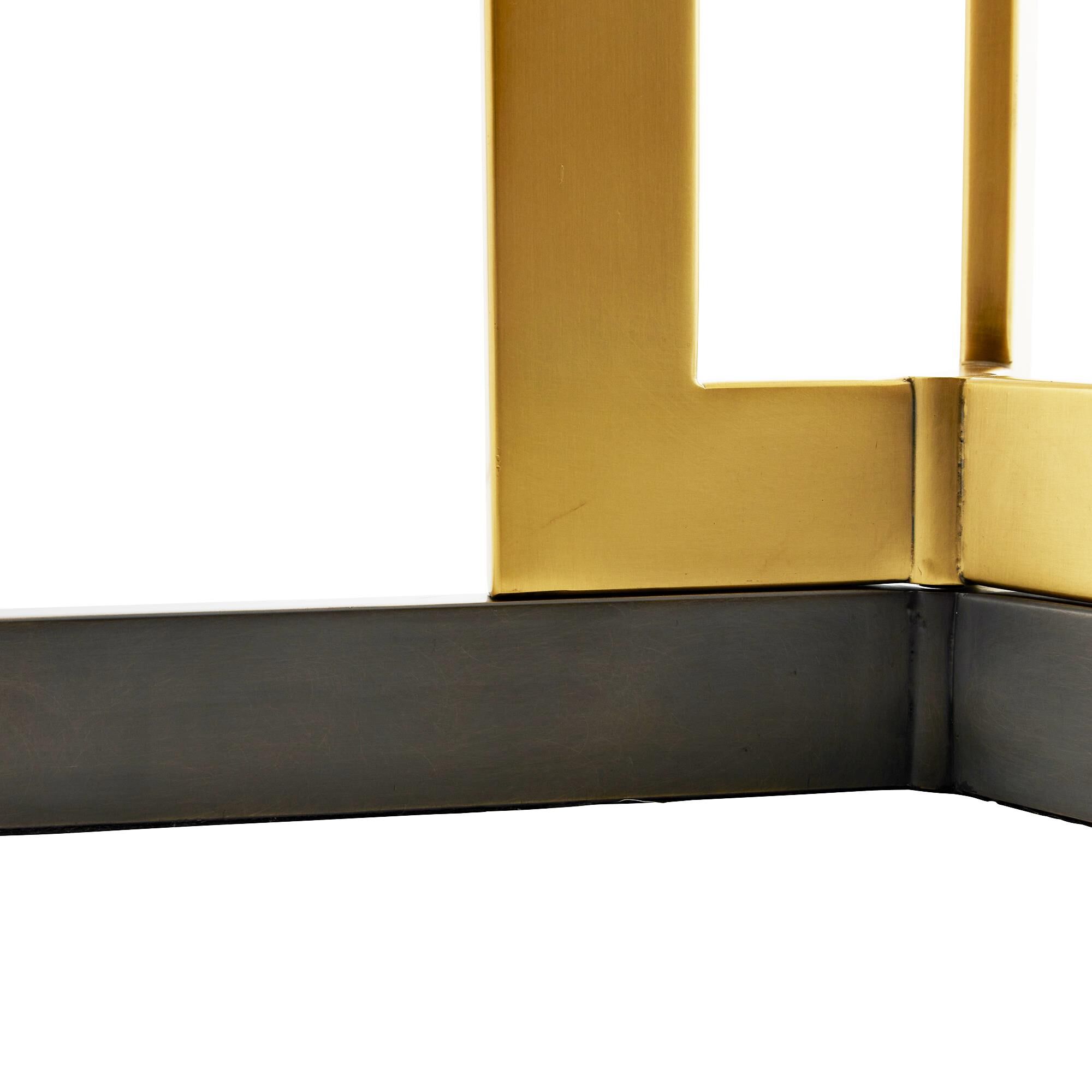 Shown in Antique Brass finish and Microfiber shade