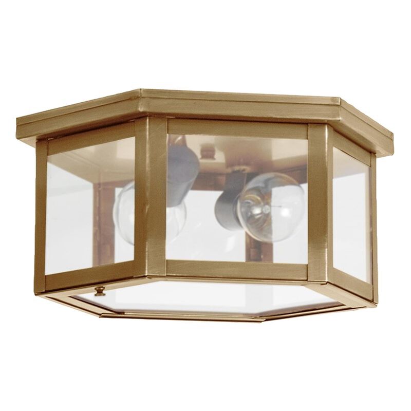 Williams 13 Inch 2 Light Outdoor Flush Mount by Northeast Lantern
