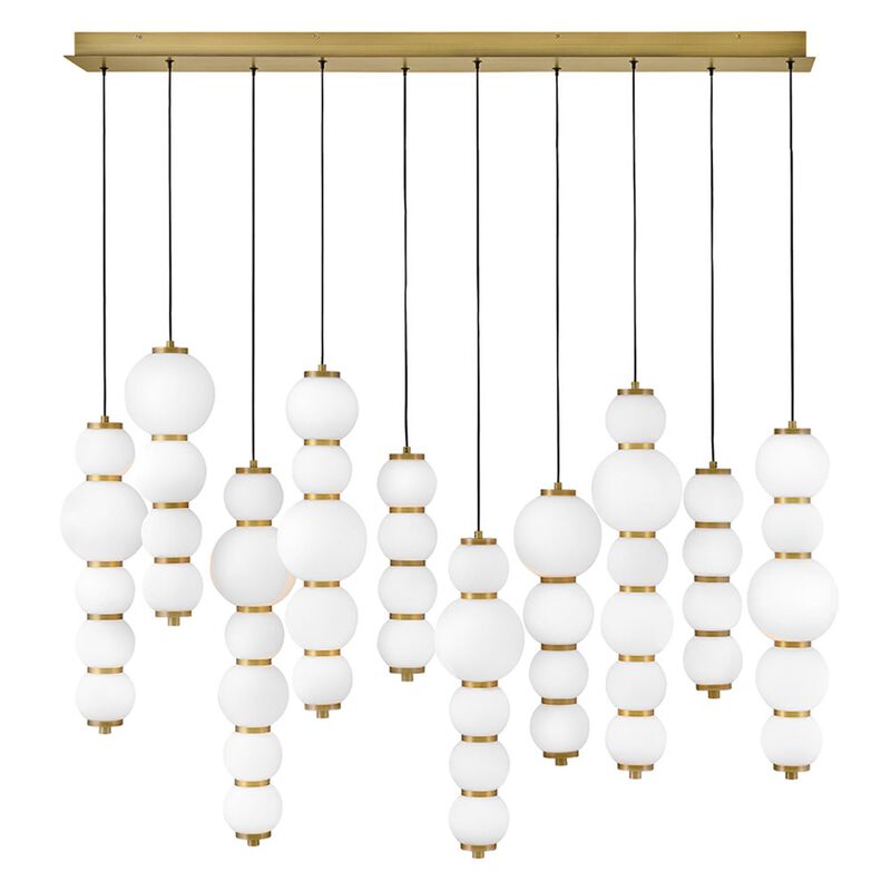 Trigo Medium Linear Chandelier by Hinkley