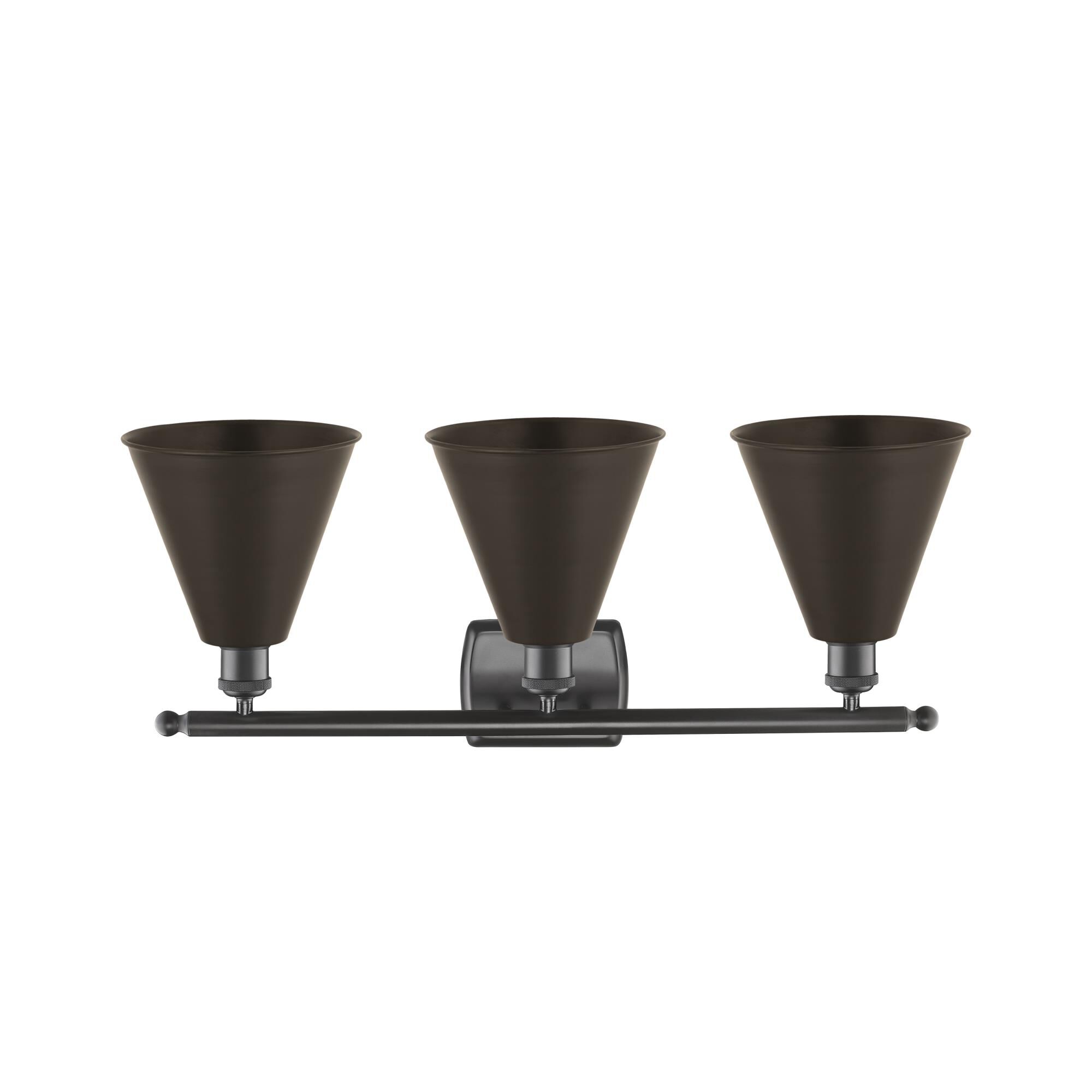 Shown in Oil Rubbed Bronze finish and Oil Rubbed Bronze Ballston Cone shade
