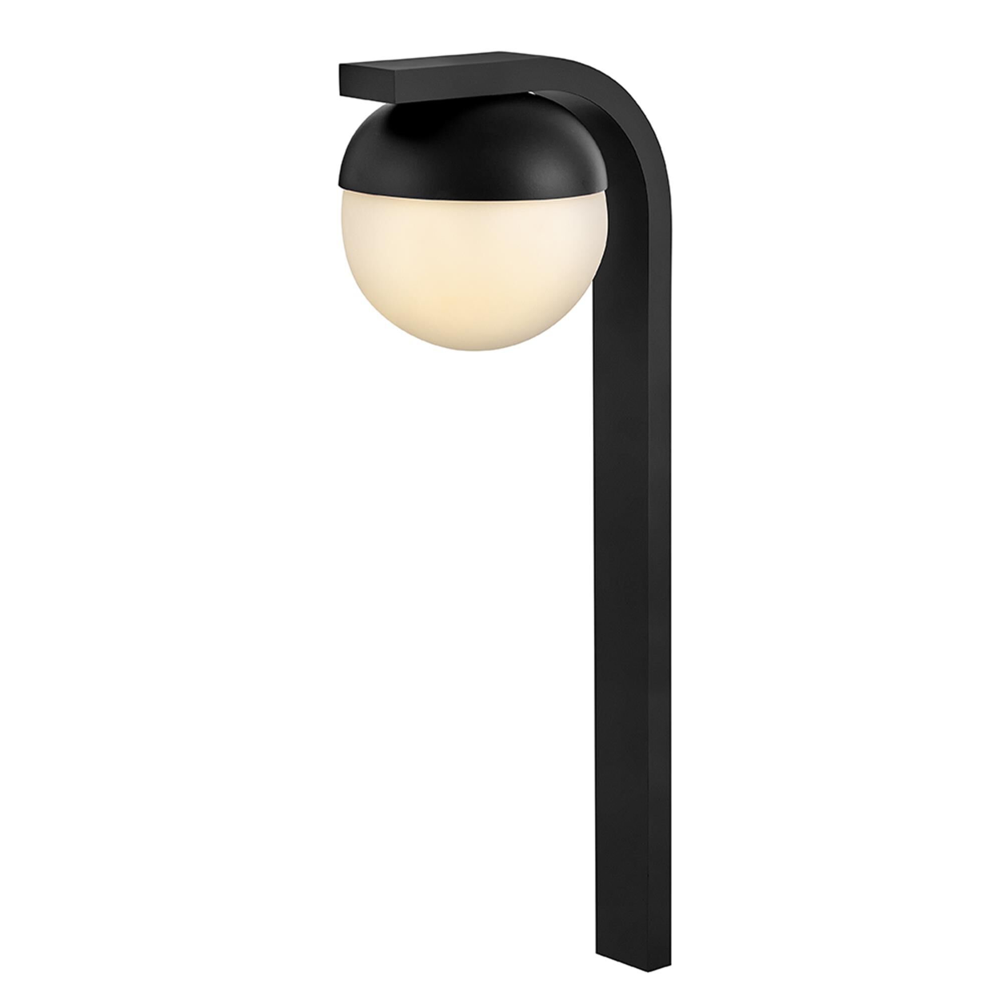 Shown in Black finish and Cased Opal glass