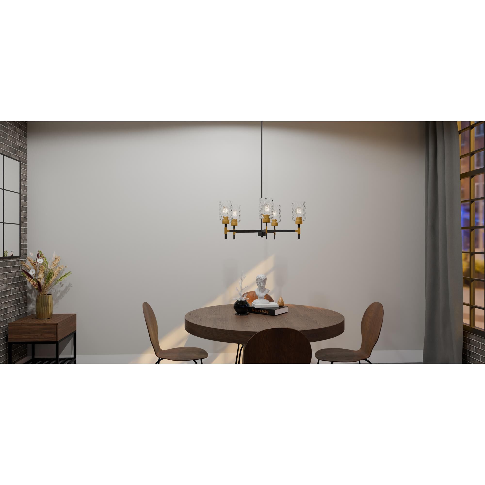 Carly 28 Inch 5 Light Chandelier by Quoizel