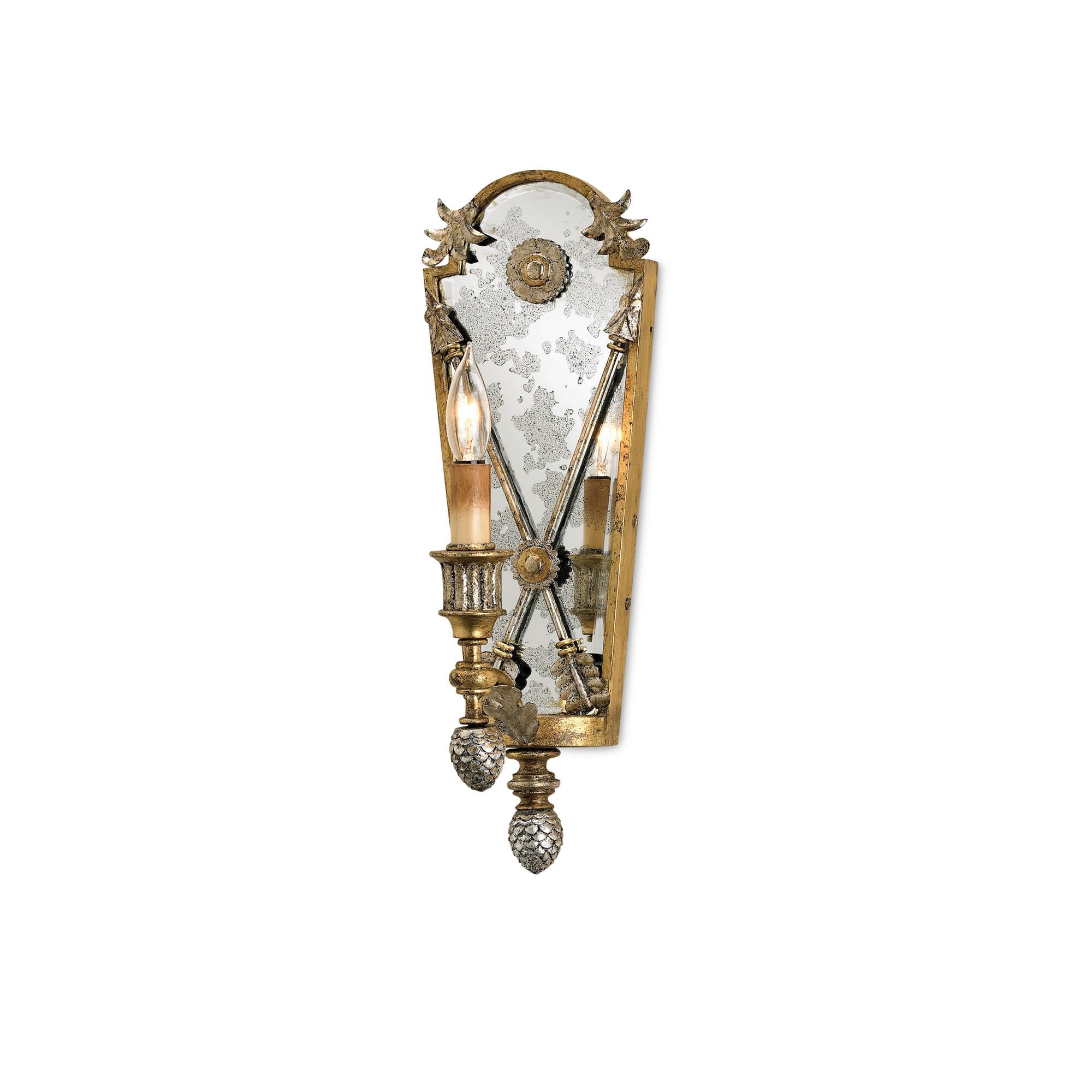 Shown in Gold Leaf-Majestic Silver Leaf finish