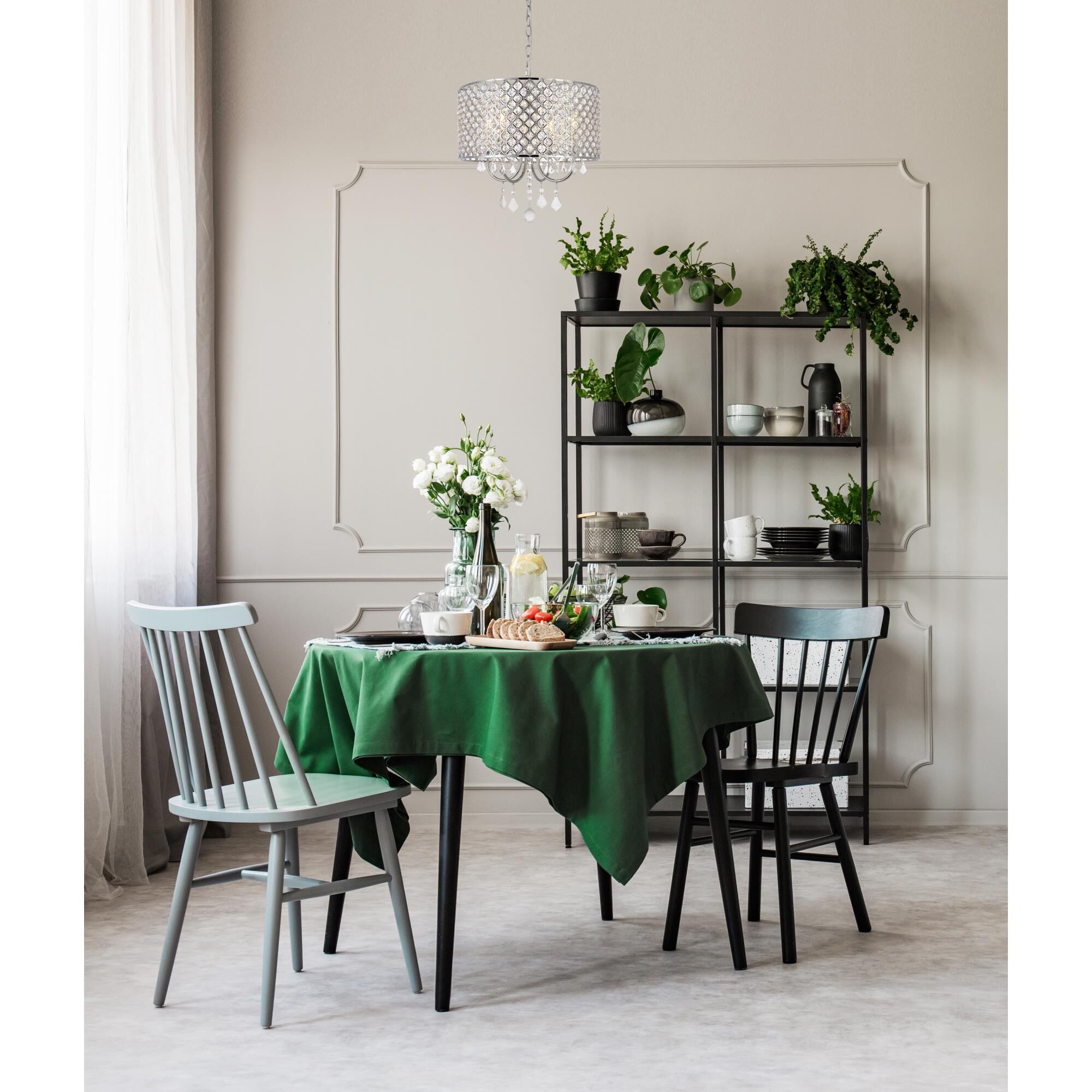 Elise 17 Inch 4 Light Mini Chandelier by Elegant Lighting