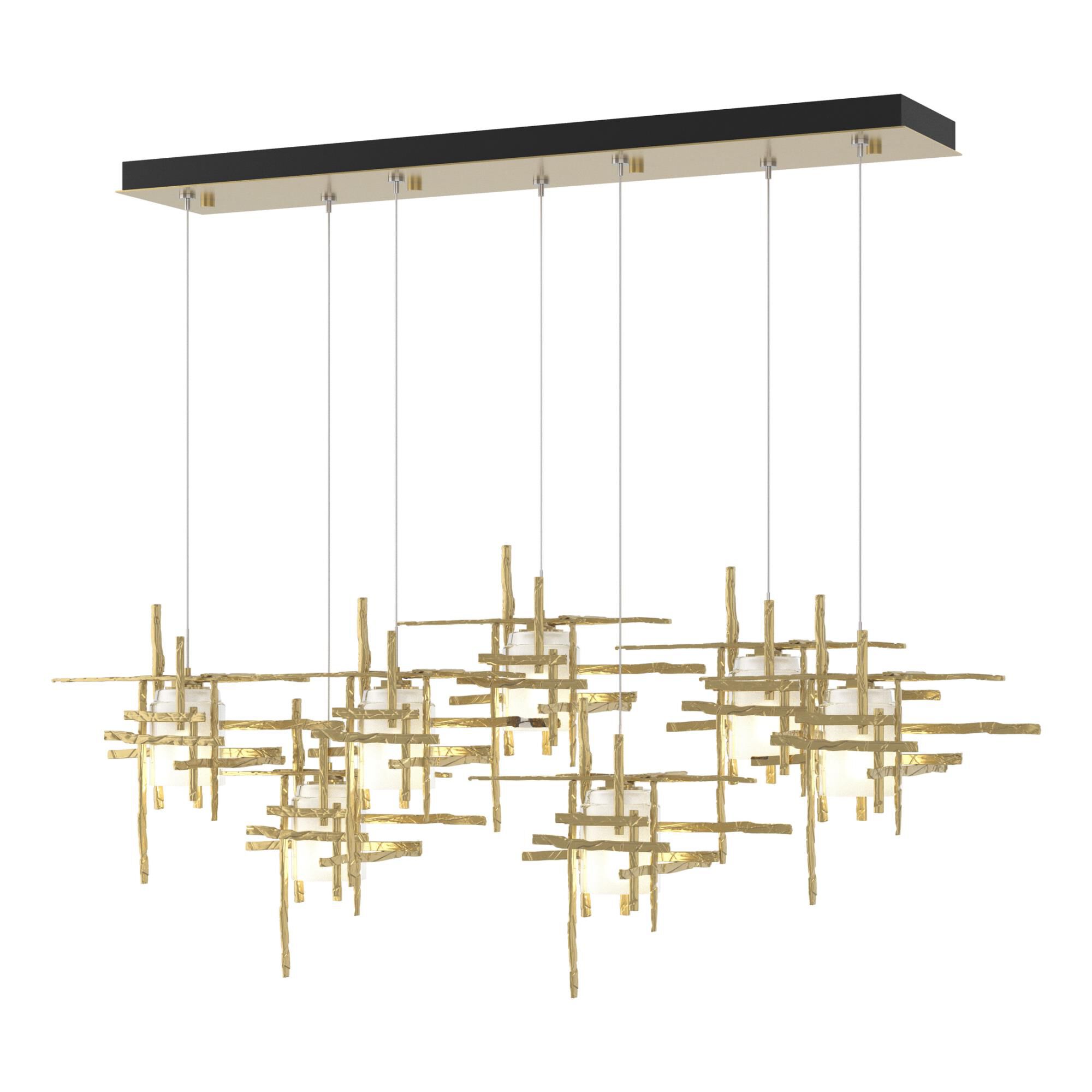 Tura 53 Inch 7 Light LED Linear Suspension Light by Hubbardton Forge