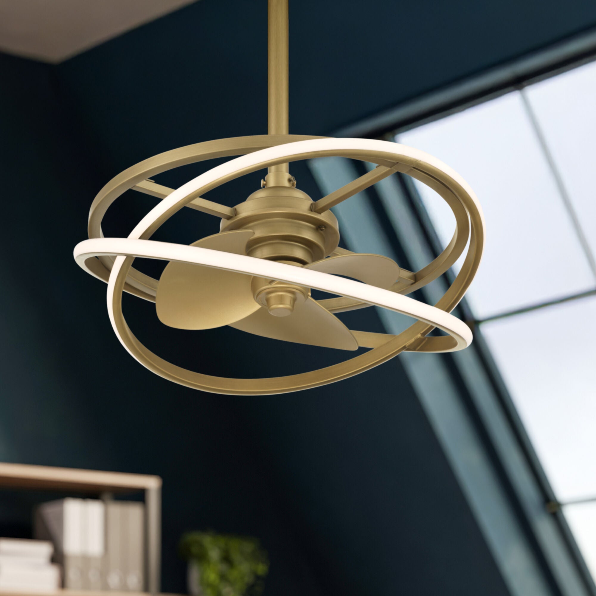 Cirro 20 Inch Chandelier Ceiling Fan with Light Kit,