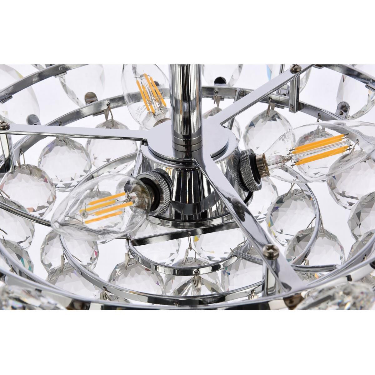 Shown in Chrome finish and Royal Cut Clear crystal