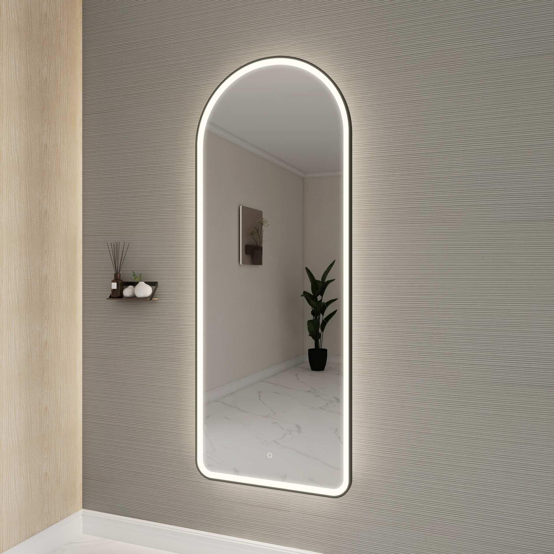 Harmoni 72 Inch Arched LED Lighted Mirror by Elegant Decor