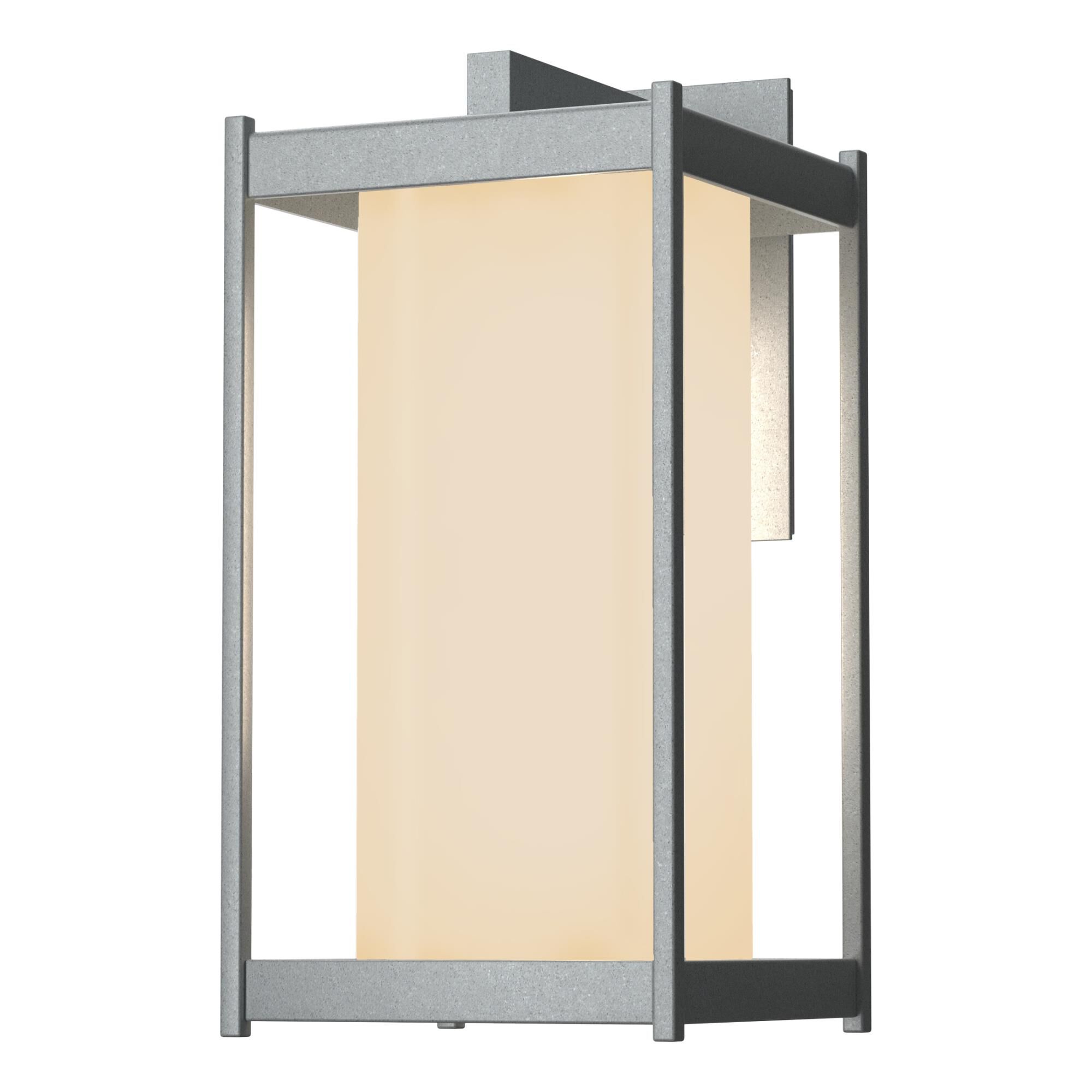 Shown in Coastal Burnished Steel finish and Opal glass and Opal Glass shade