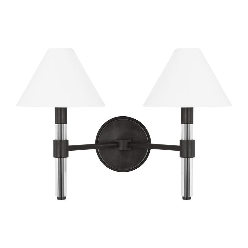 Lauren Ralph Lauren Robert 18 Inch 2 Light Bath Vanity Light by Visual Comfort Studio Collection
