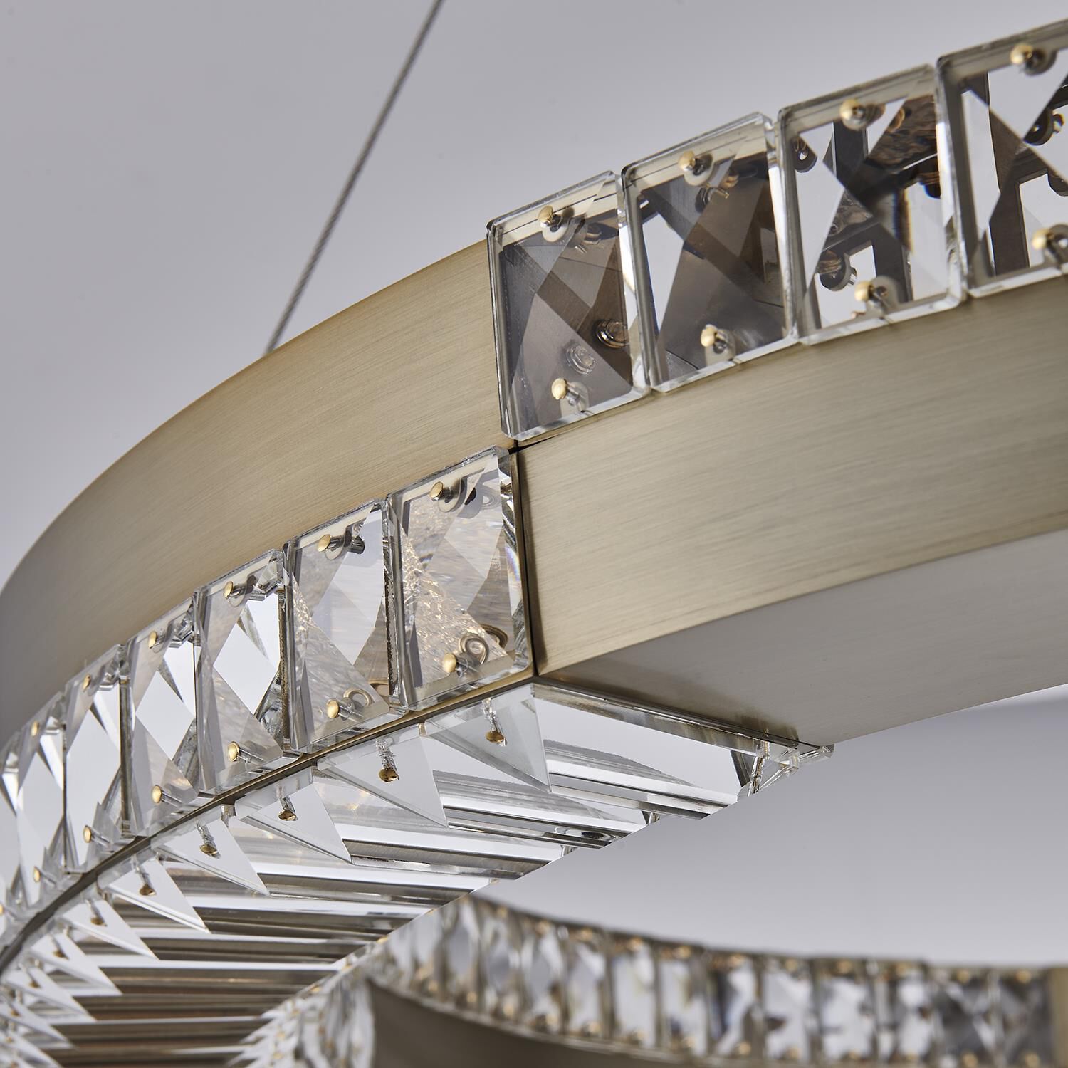 Shown in Winter Brass finish and Firenze Clear crystal