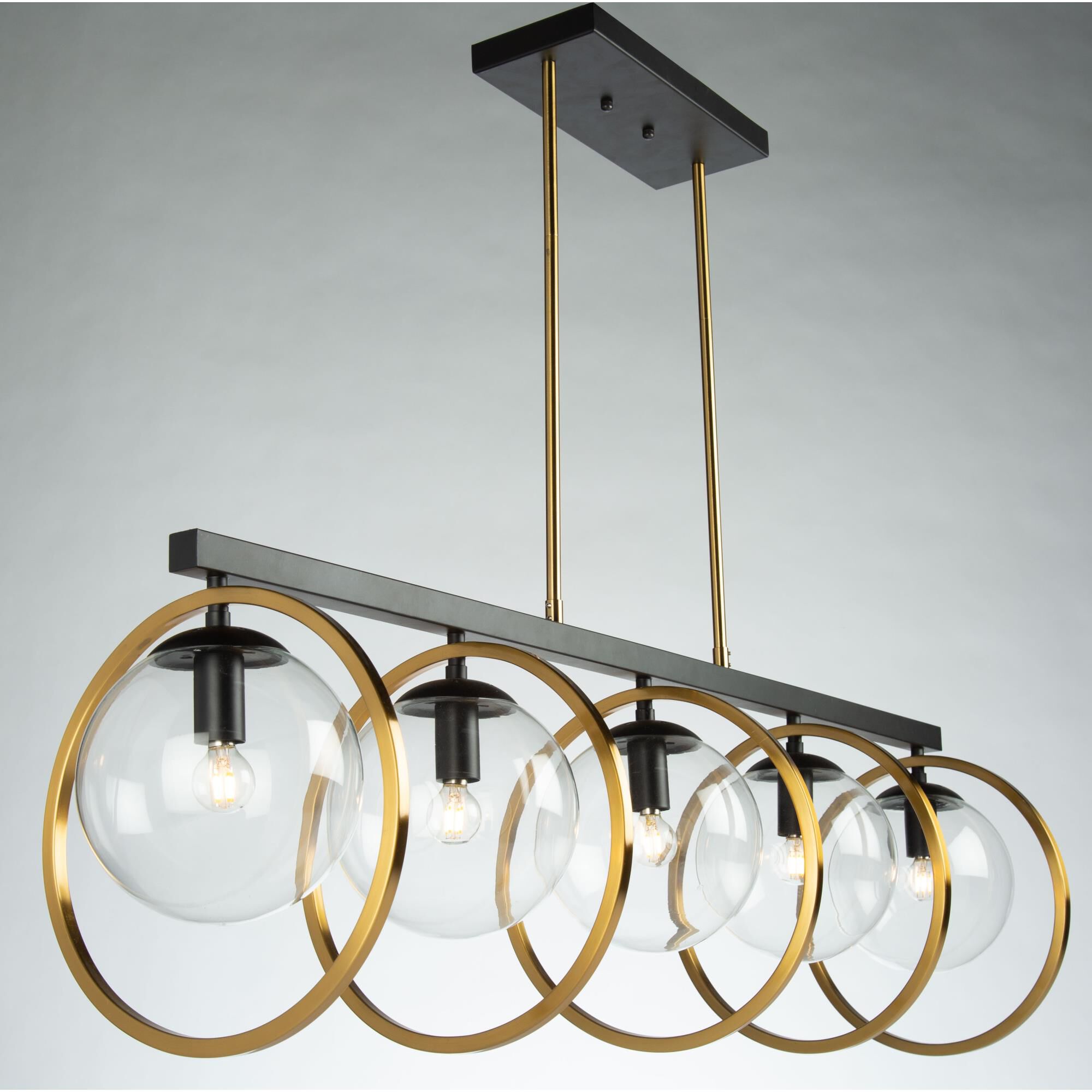 Lugano 44 Inch 5 Light Linear Suspension Light by Artcraft
