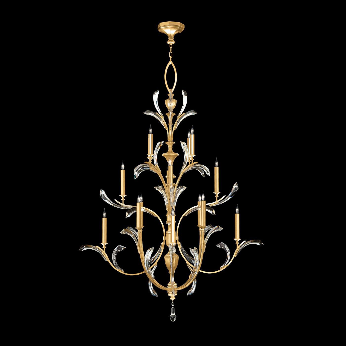Beveled Arcs Chandelier by Fine Art Handcrafted Lighting