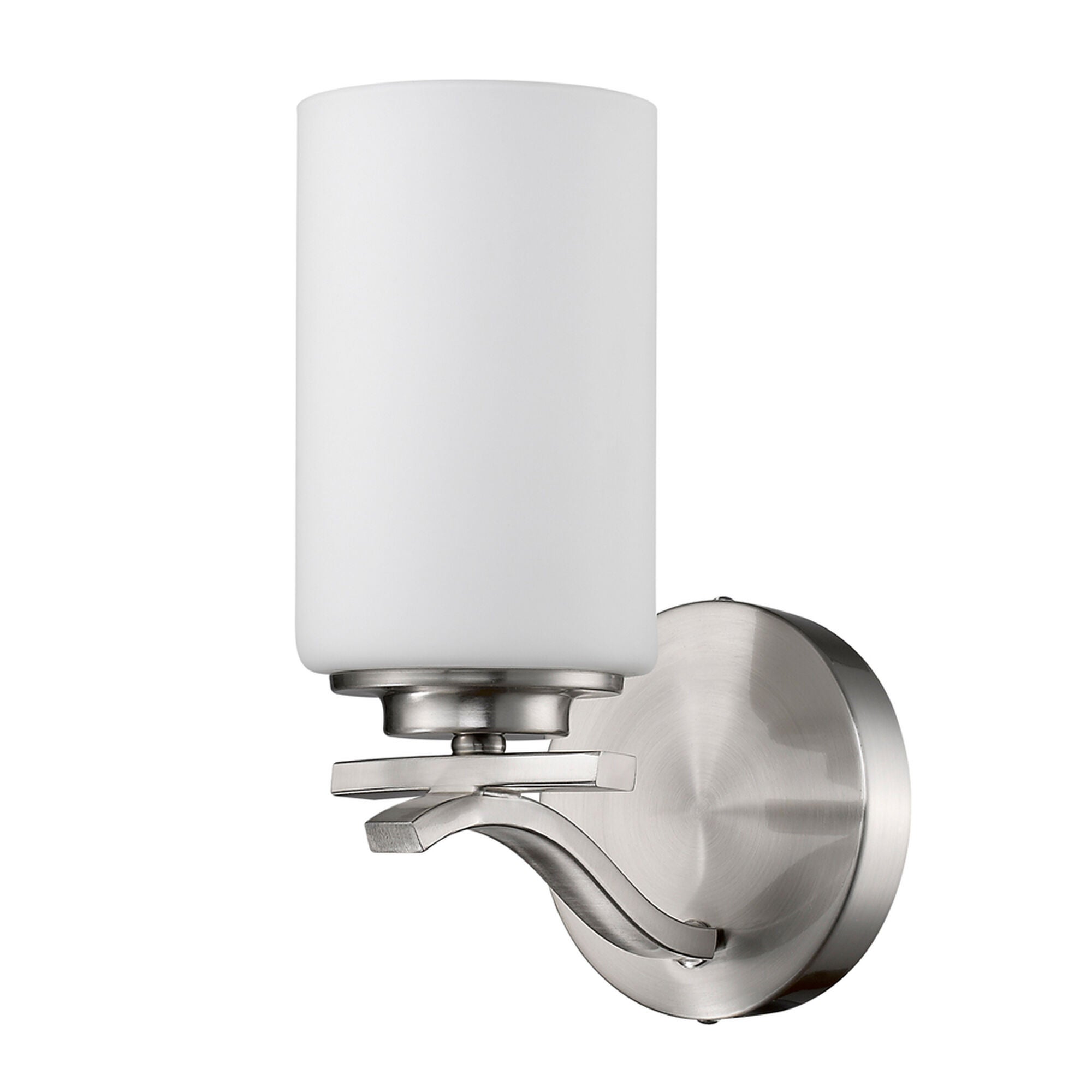 Shown in Satin Nickel finish and Frosted glass and Frosted Glass shade