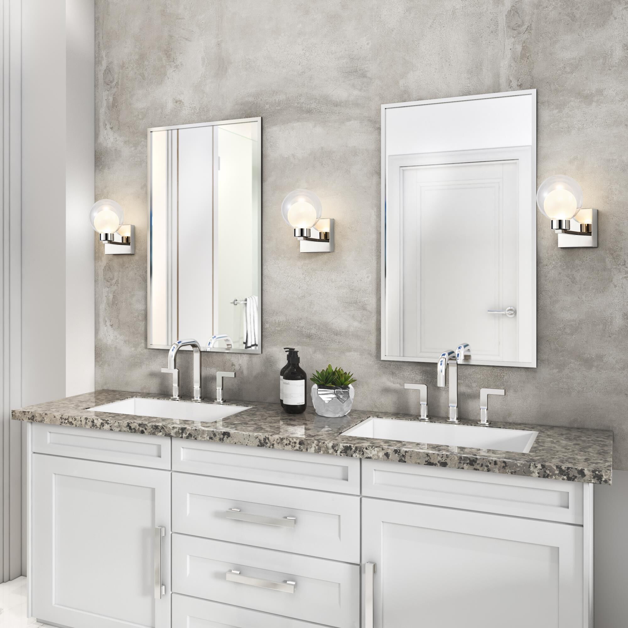 Shown in Chrome finish