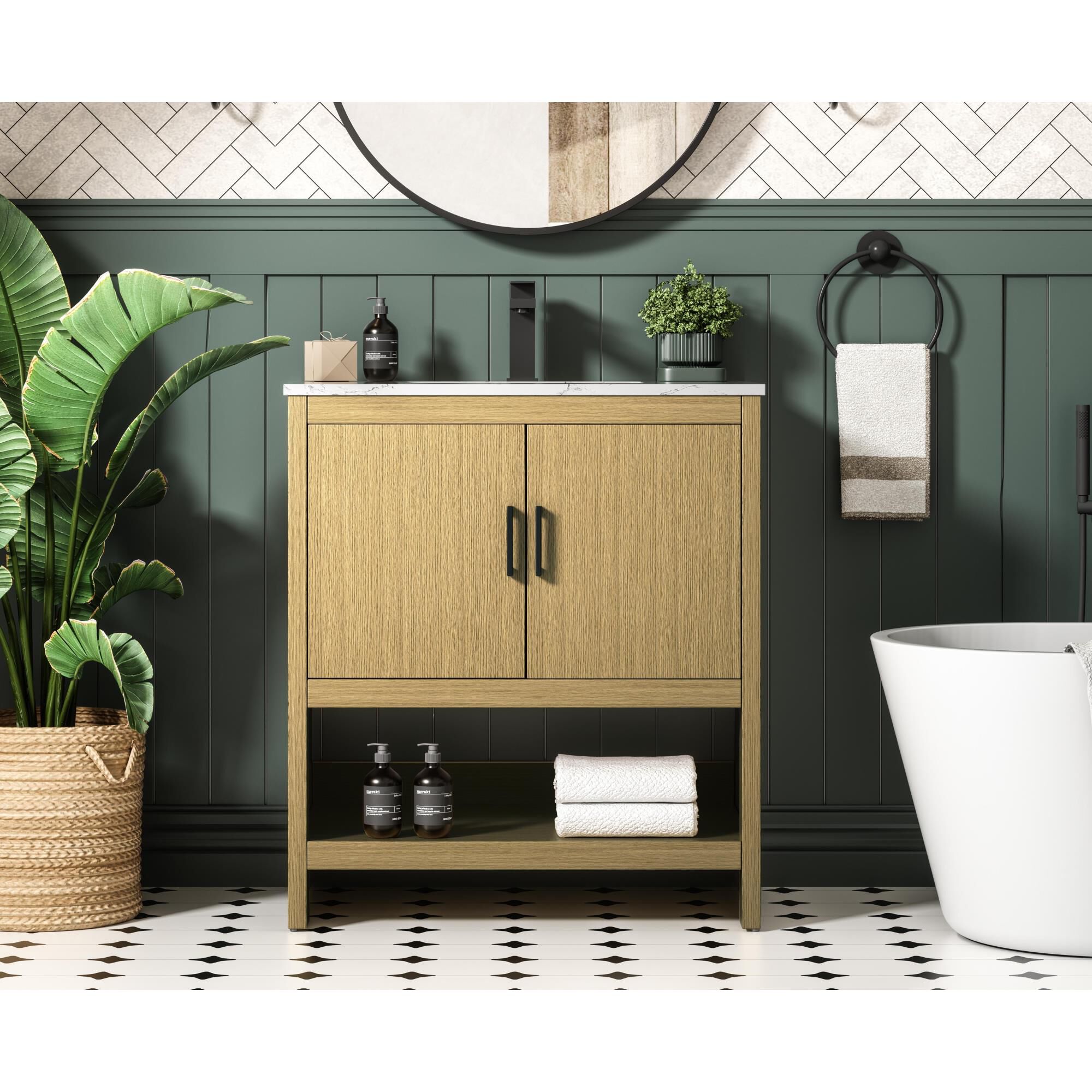 Ira 30 Inch Bath Vanity by Elegant Dcor