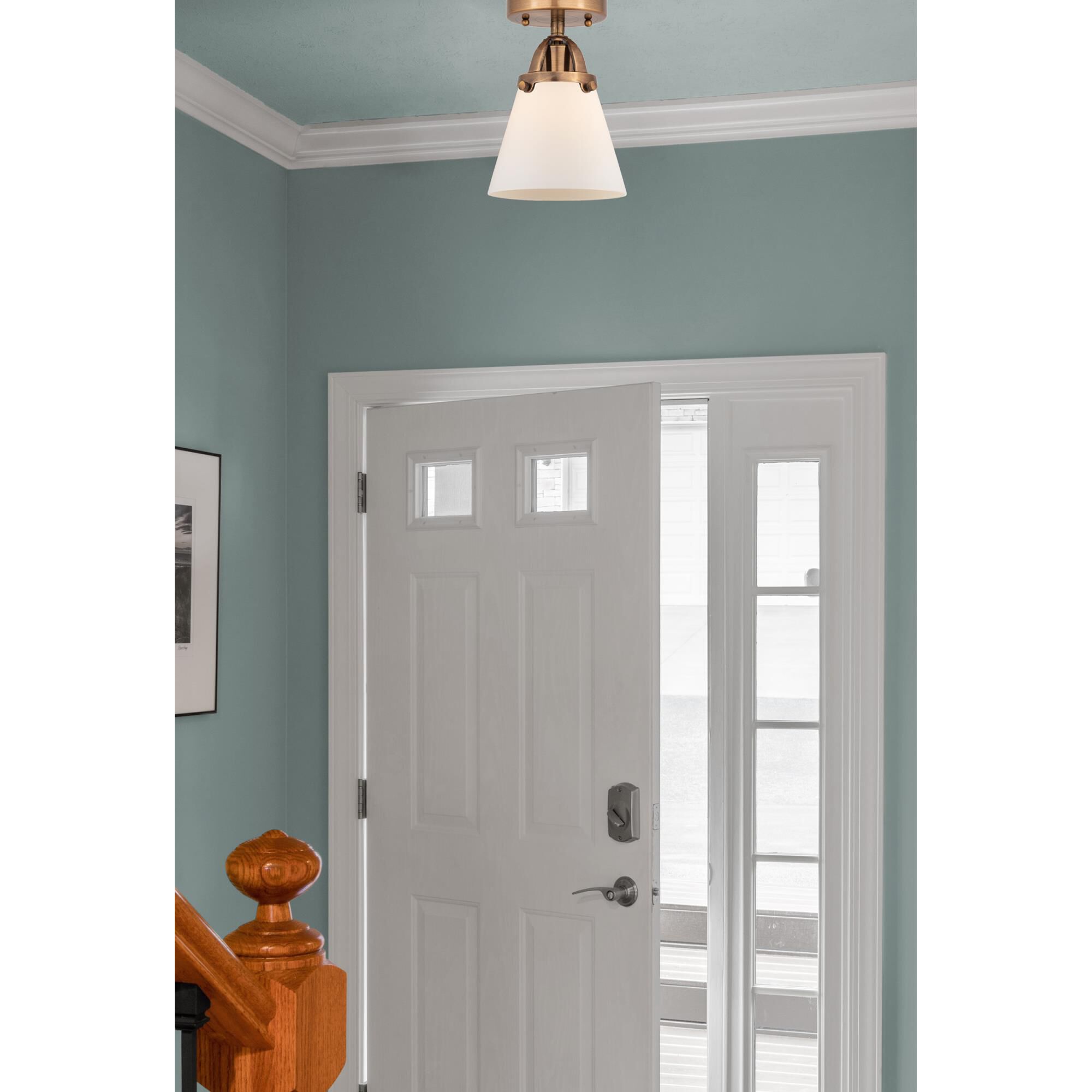 Bruno Marashlian Cone 6 Inch 1 Light Semi Flush Mount by Innovations Lighting