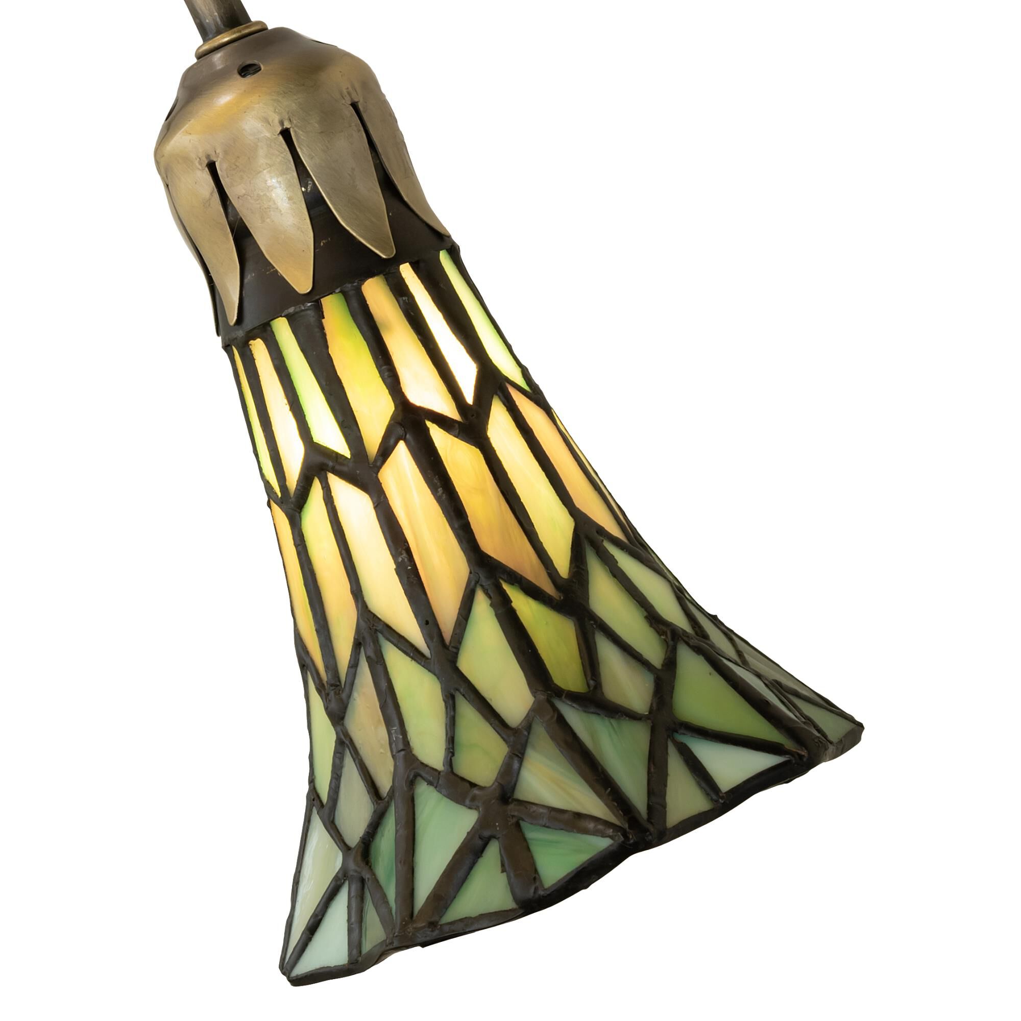 Stained Glass Pond Lily 16 Inch Accent Lamp by Meyda Lighting