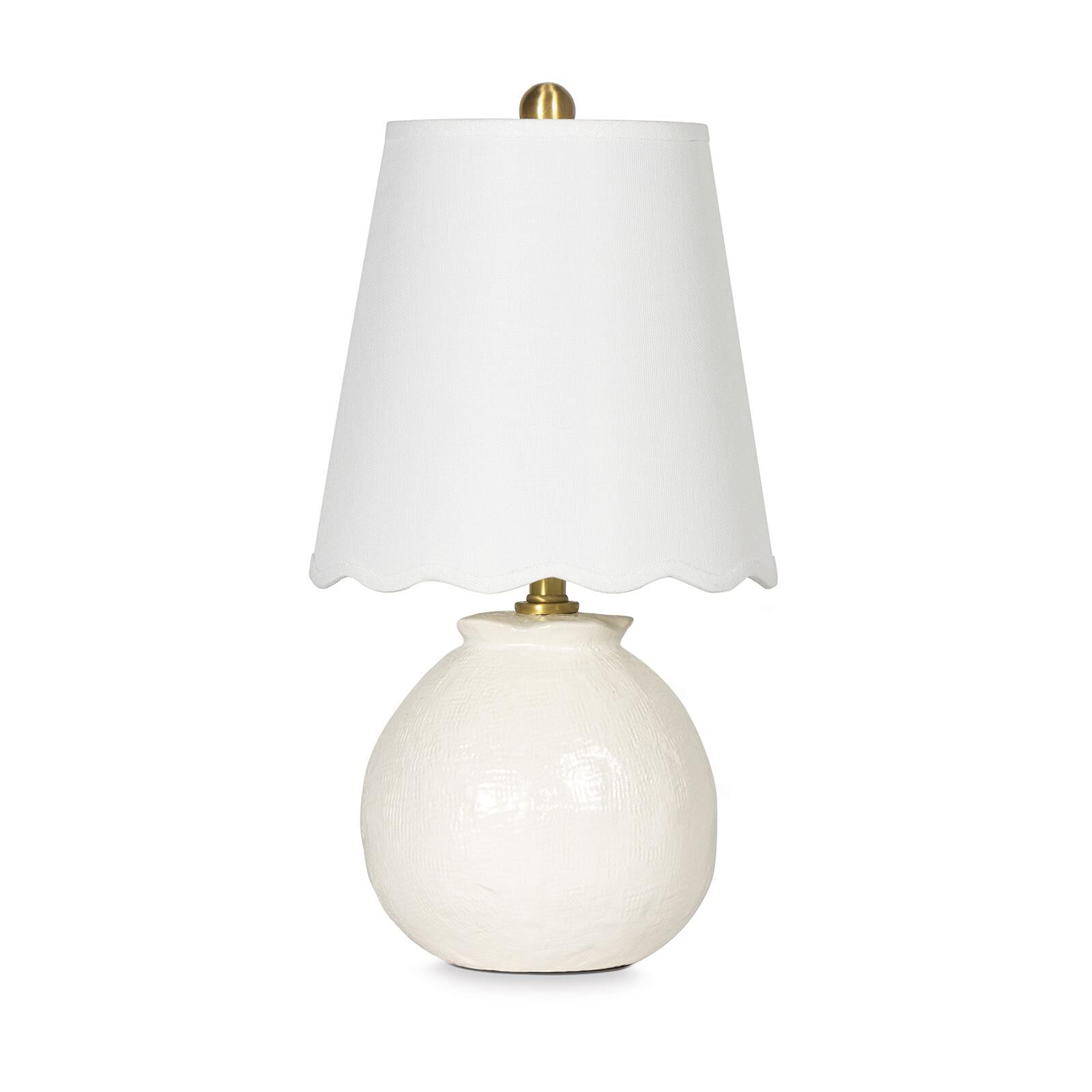 Shown in Ivory finish and Linen shade