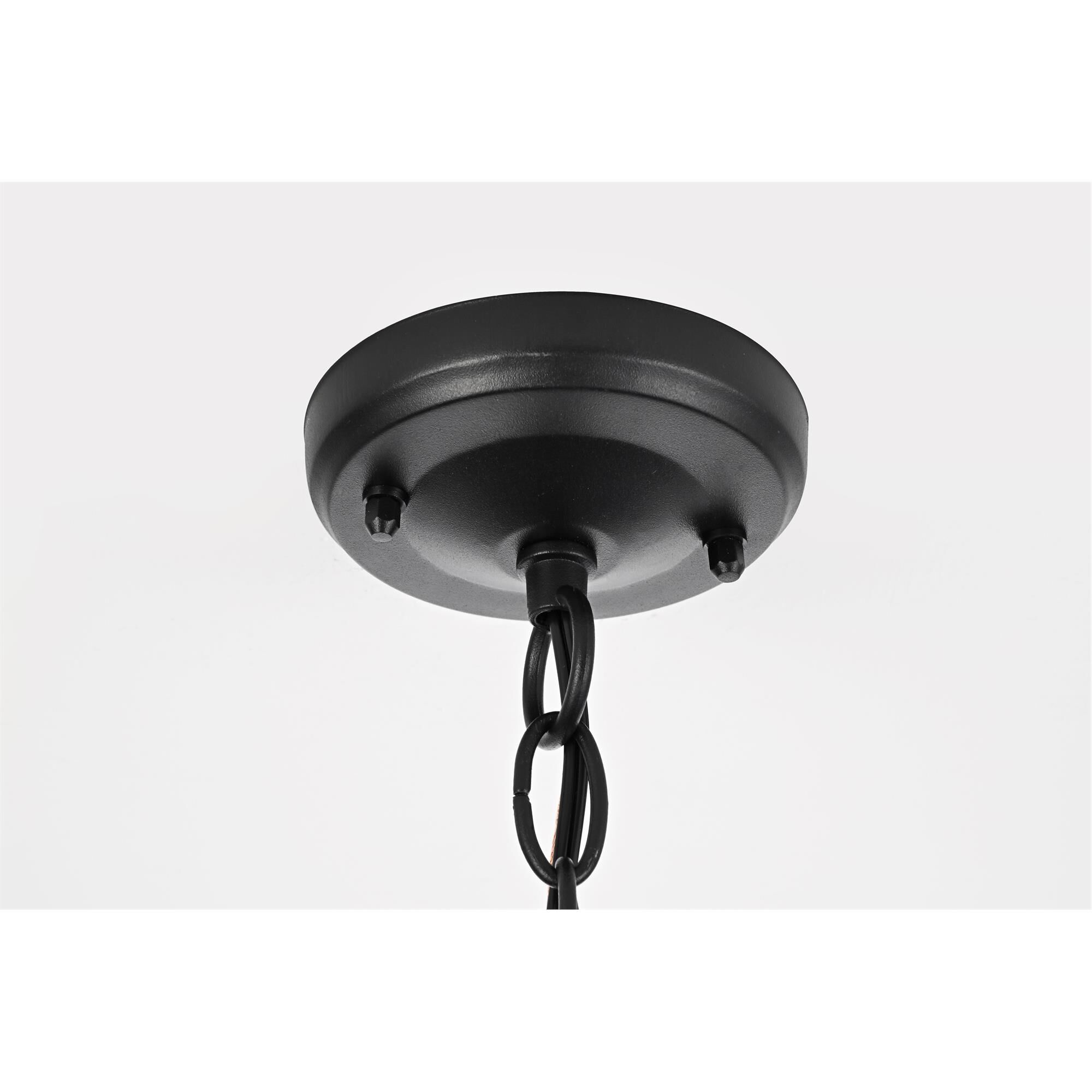 Shown in Black finish and Clear glass