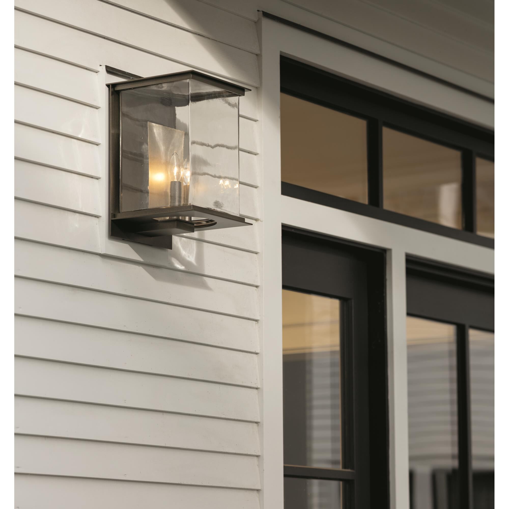 Shown in Coastal Bronze finish and Clear glass and Translucent Soft Gold accent