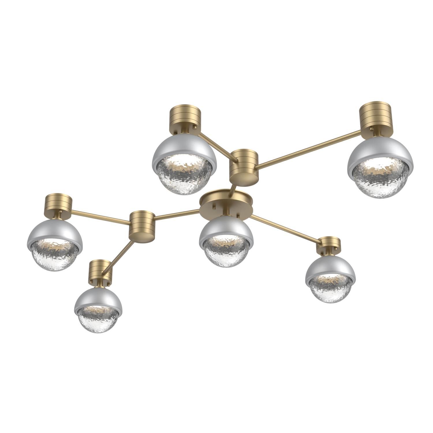 Levi Wilson Cabochon 41 Inch Flush Mount by Hammerton Studio