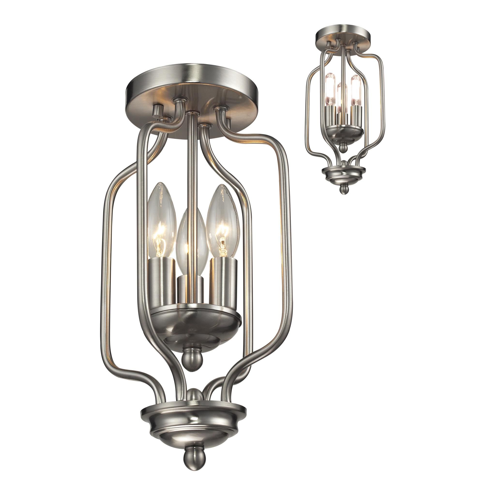 Cardinal 8 Inch 3 Light Flush Mount by Z-Lite