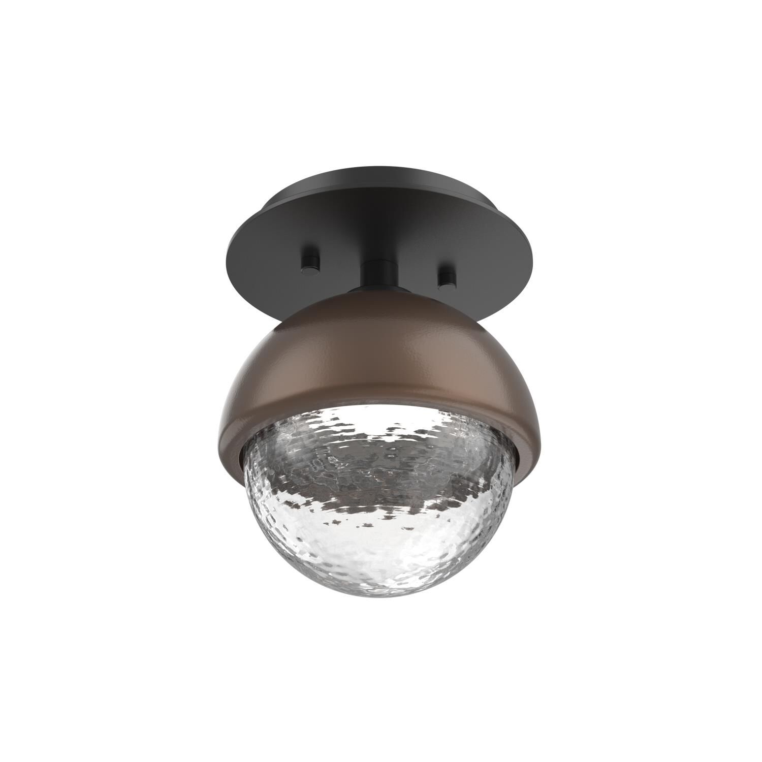 Shown in Matte Black finish and Clear glass and Burnished Bronze accent