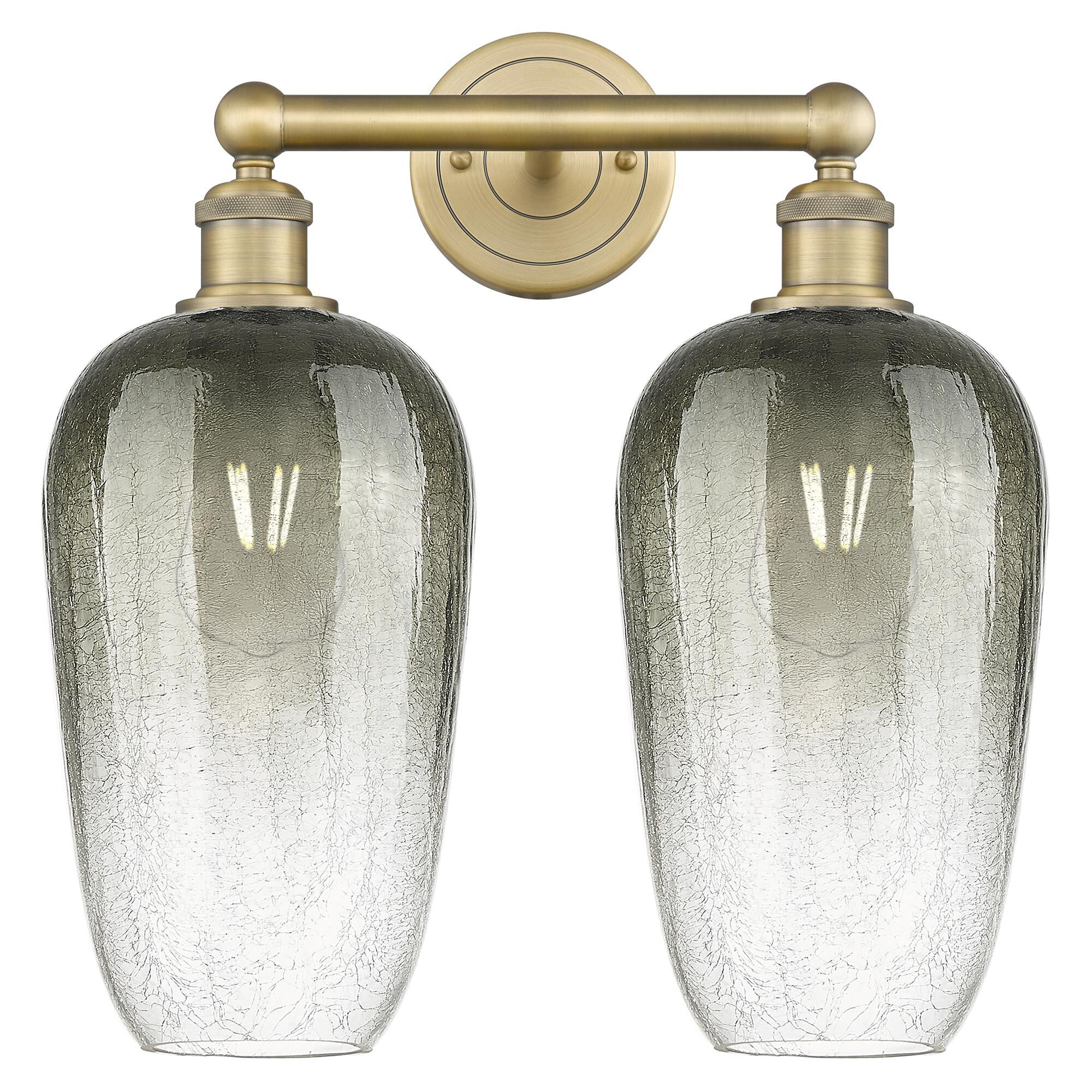 Shown in Brushed Brass finish and Slate glass