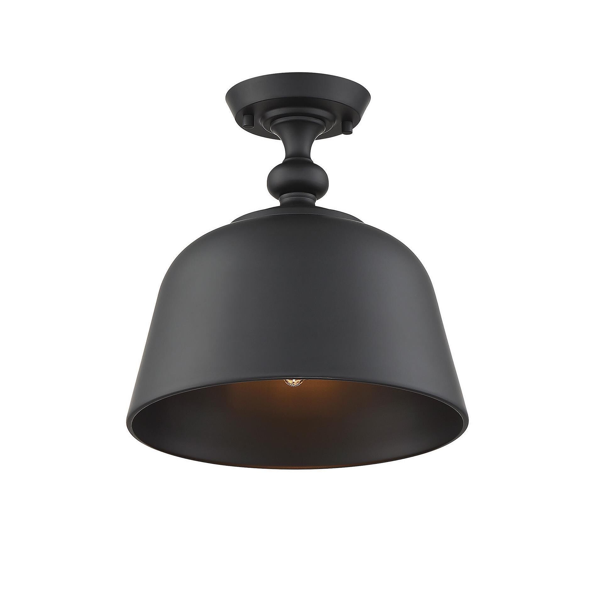 Berg 12 Inch 1 Light Semi Flush Mount by Savoy House