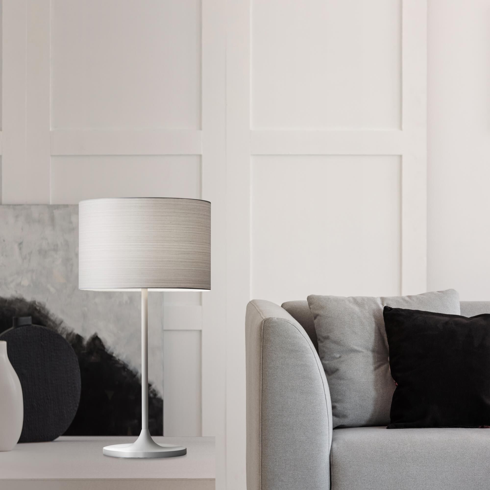 Shown in White Metal finish and White shade