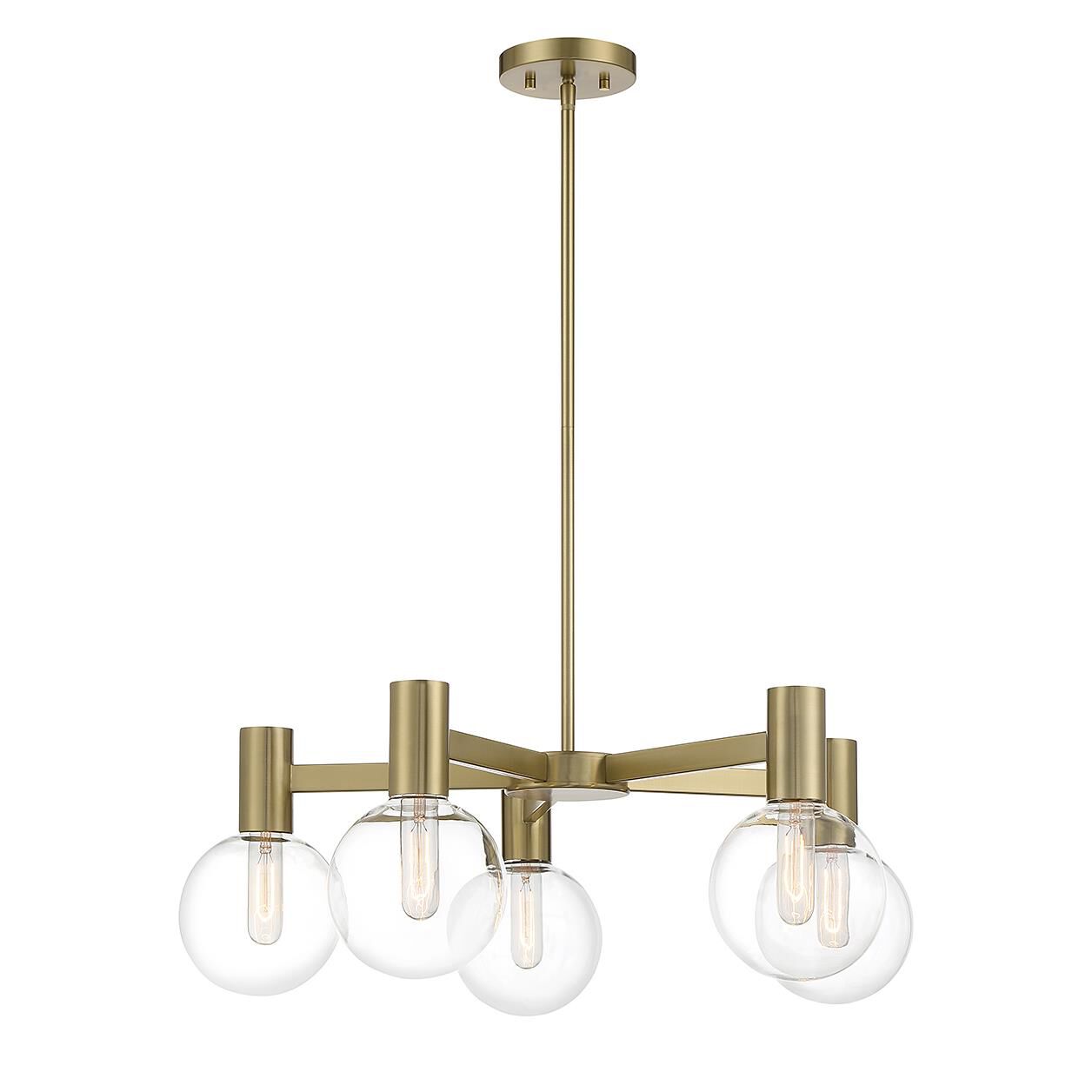 Wright 28 Inch 5 Light Chandelier by Savoy House