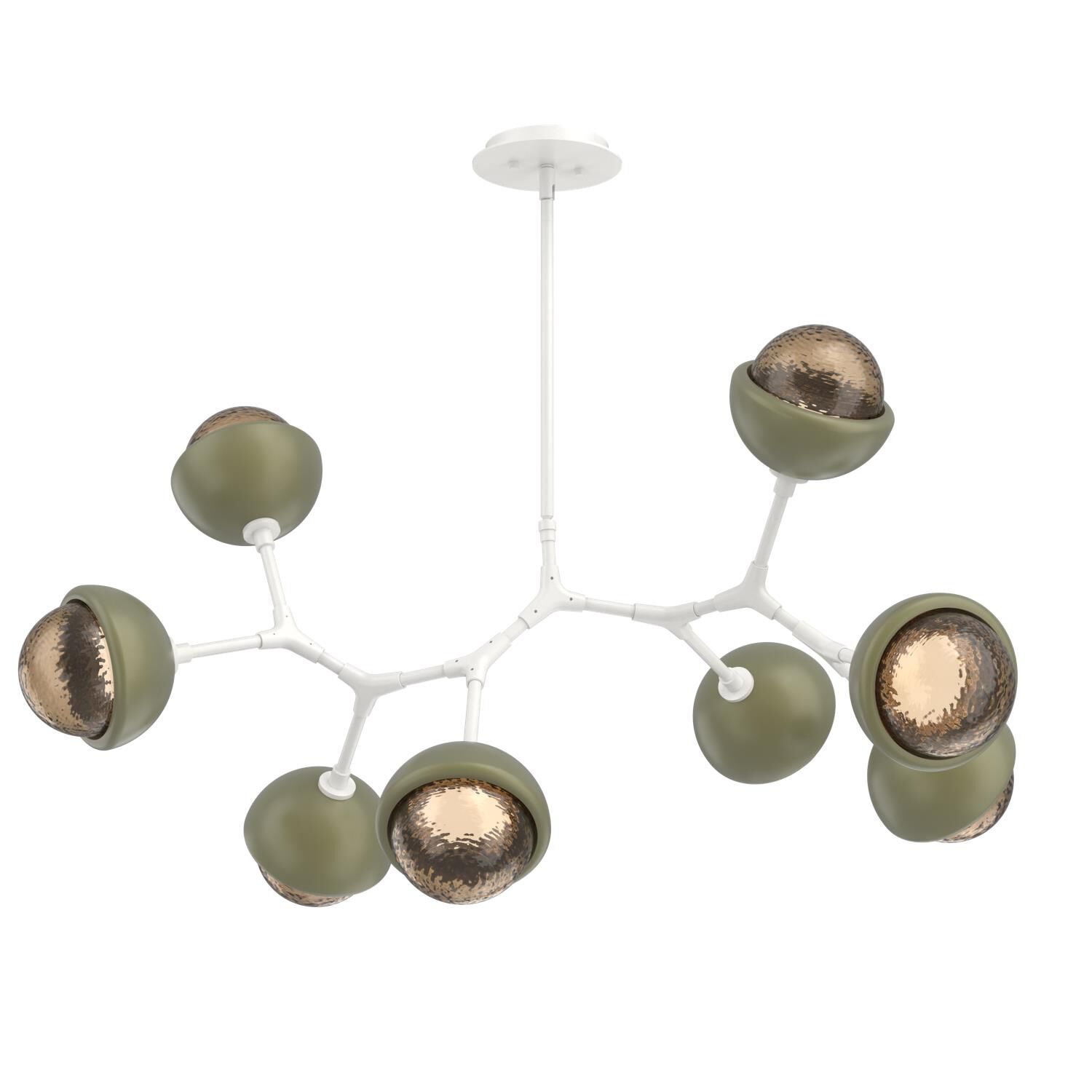 Levi Wilson Cabochon 38 Inch Linear Suspension Light by Hammerton Studio