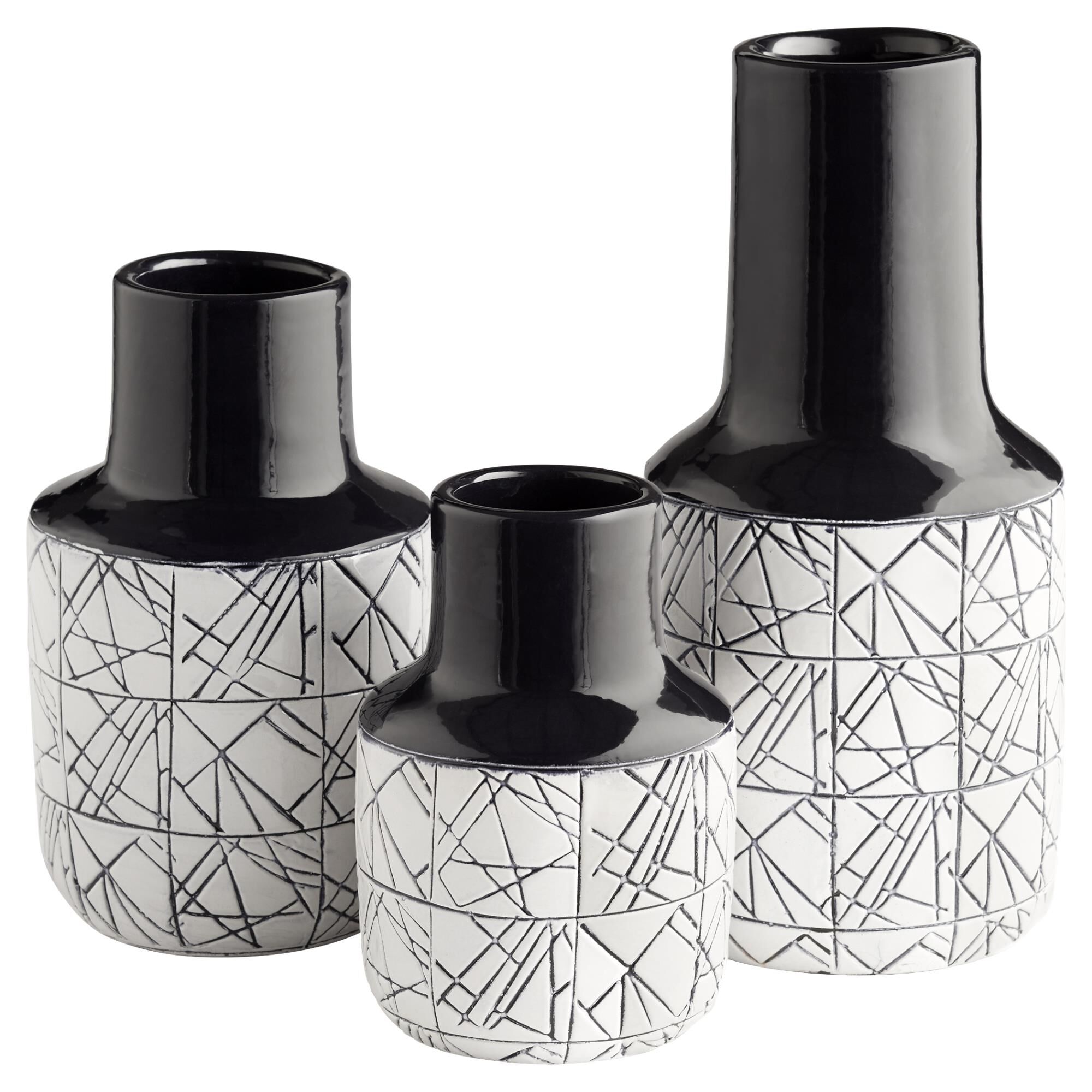 Dark Zenith Vase-MD Vase-Urn by Cyan Designs