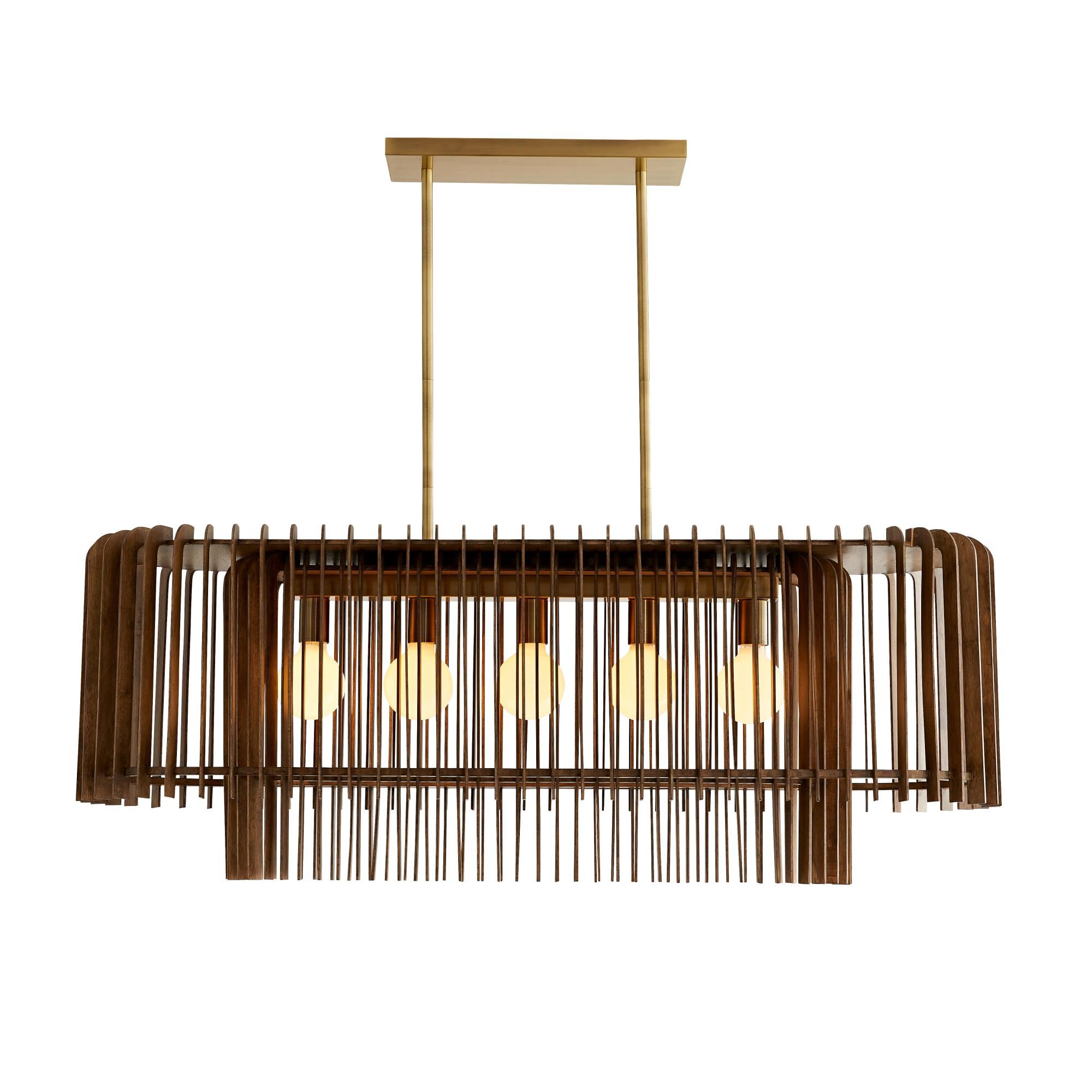 Valencia 49 Inch 5 Light Linear Suspension Light by Arteriors Home