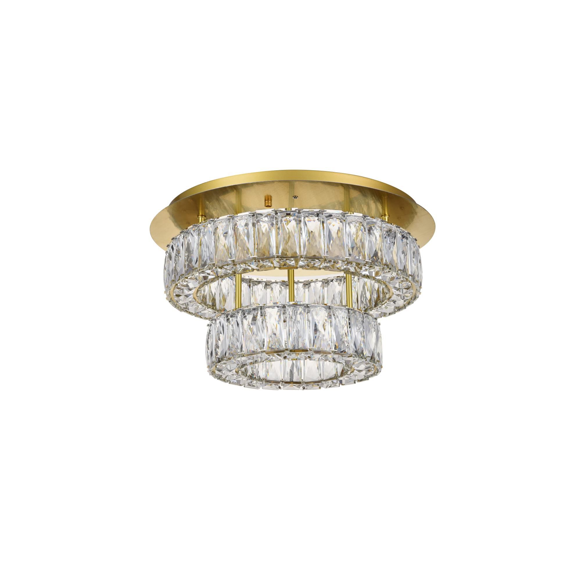 Shown in Gold finish and Clear Royal Cut crystal