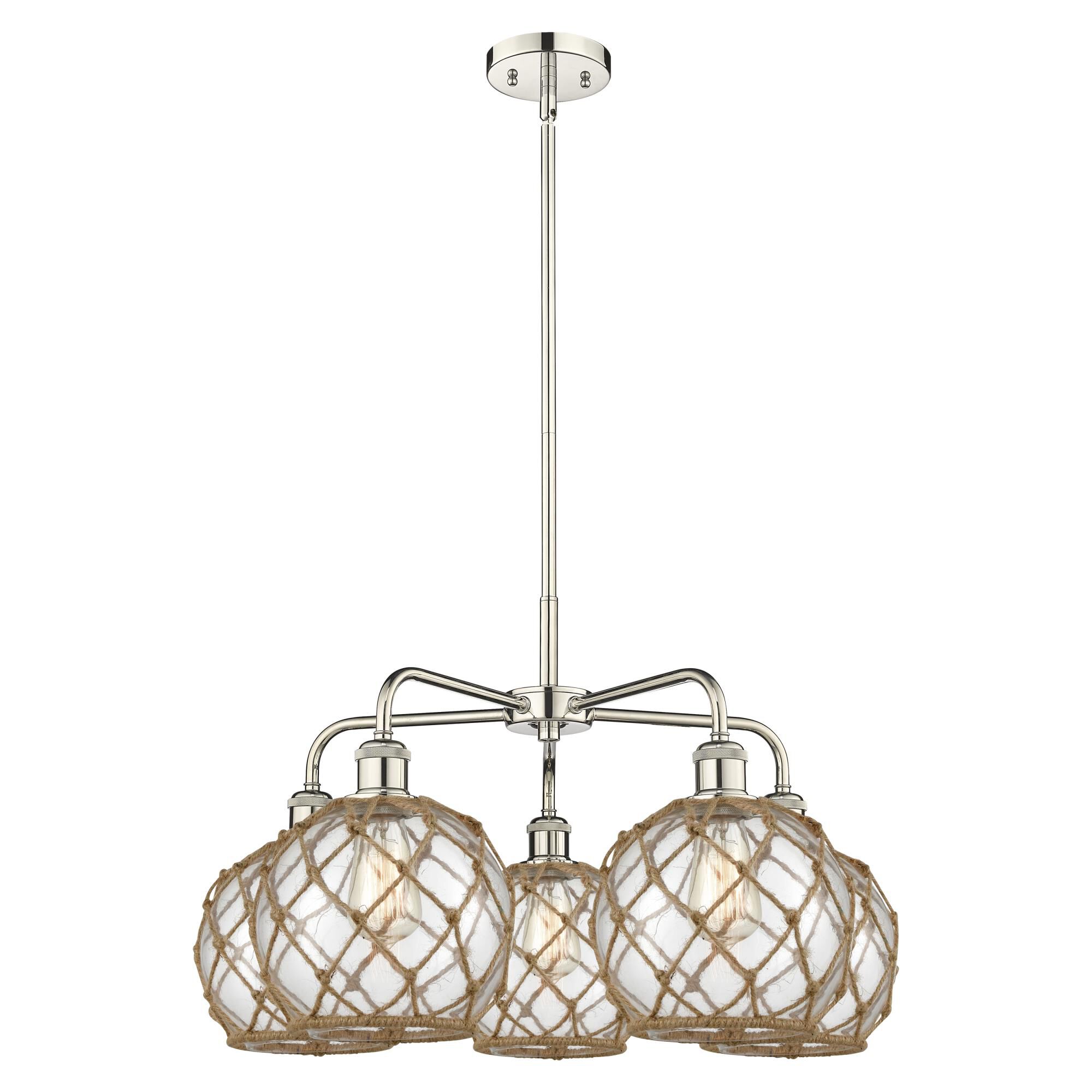 Bruno Marashlian Farmhouse Rope 27 Inch Chandelier by Innovations Lighting