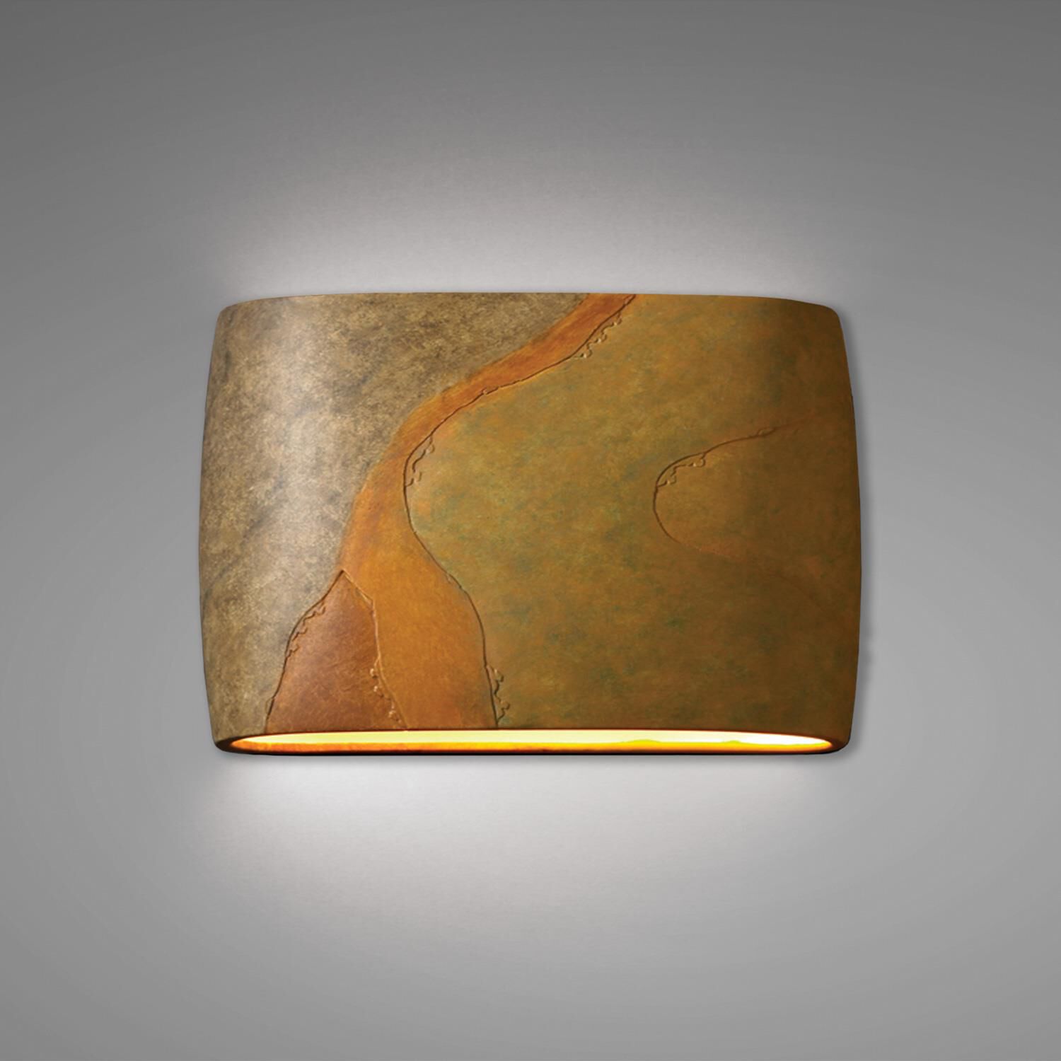 Shown in Harvest Yellow Slate finish and Harvest Yellow Slate Ceramic shade