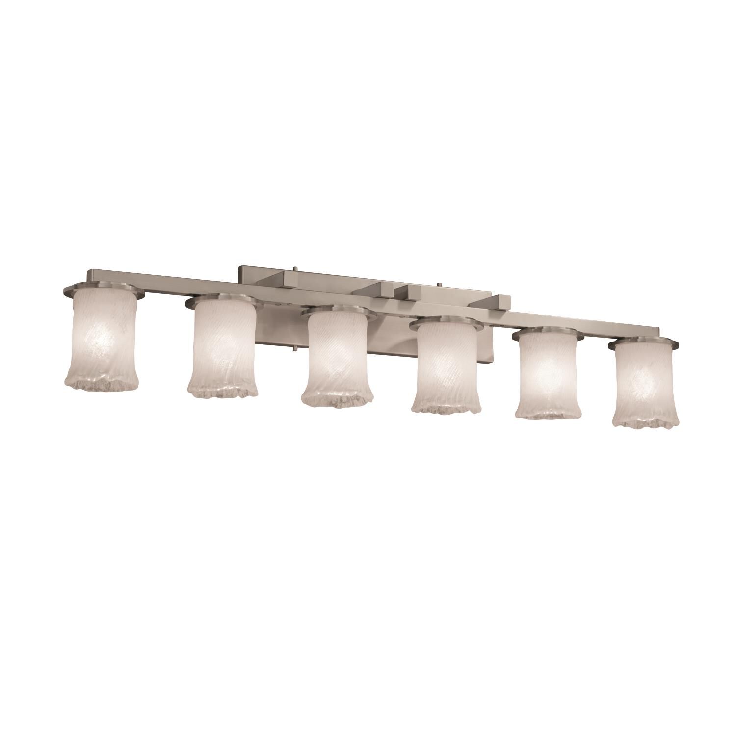 Veneto Luce 45 Inch 6 Light Bath Vanity Light by Justice Design Group