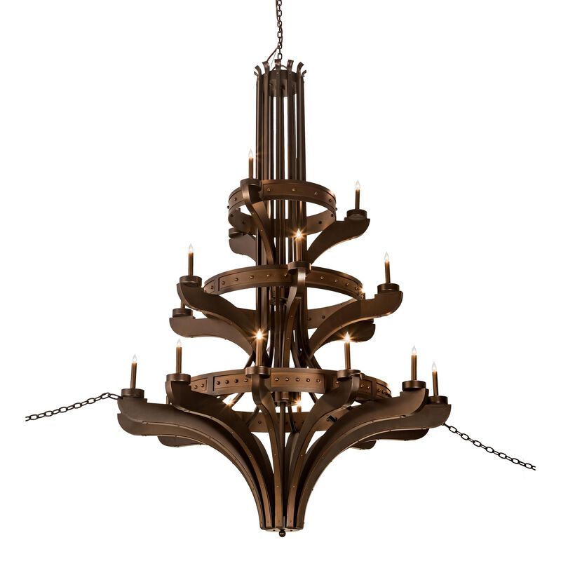 62 Inch 21 Light Semi Flush Mount by Meyda Lighting