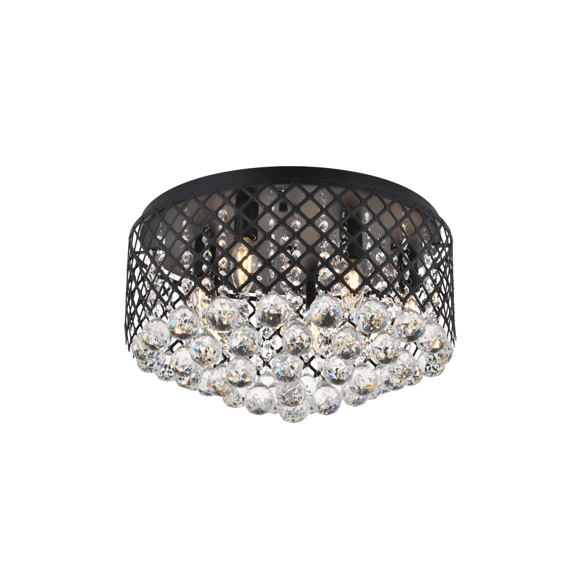 Tully 18 Inch 6 Light Flush Mount by Elegant Lighting