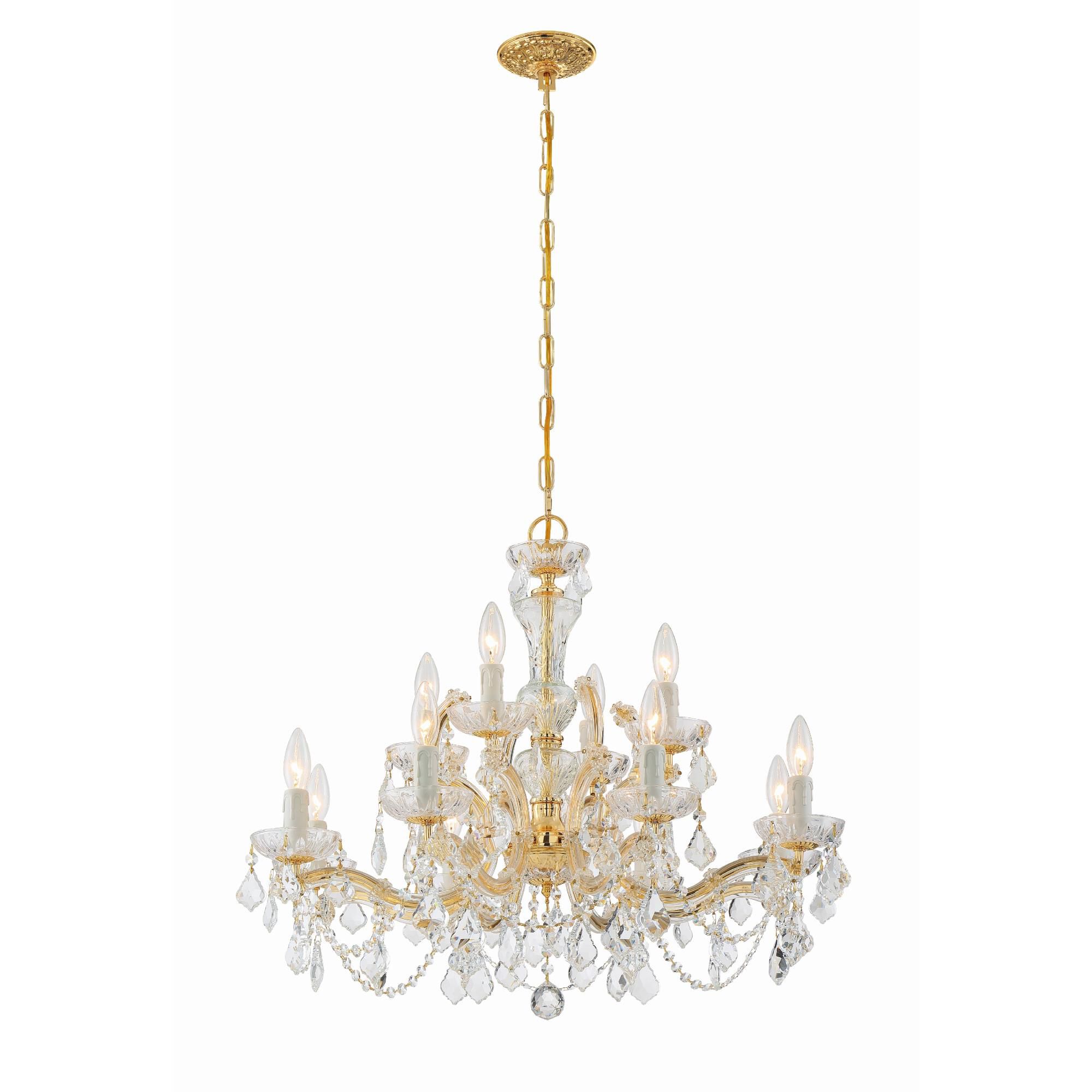 Maria Theresa 29 Inch 12 Light Chandelier by Crystorama