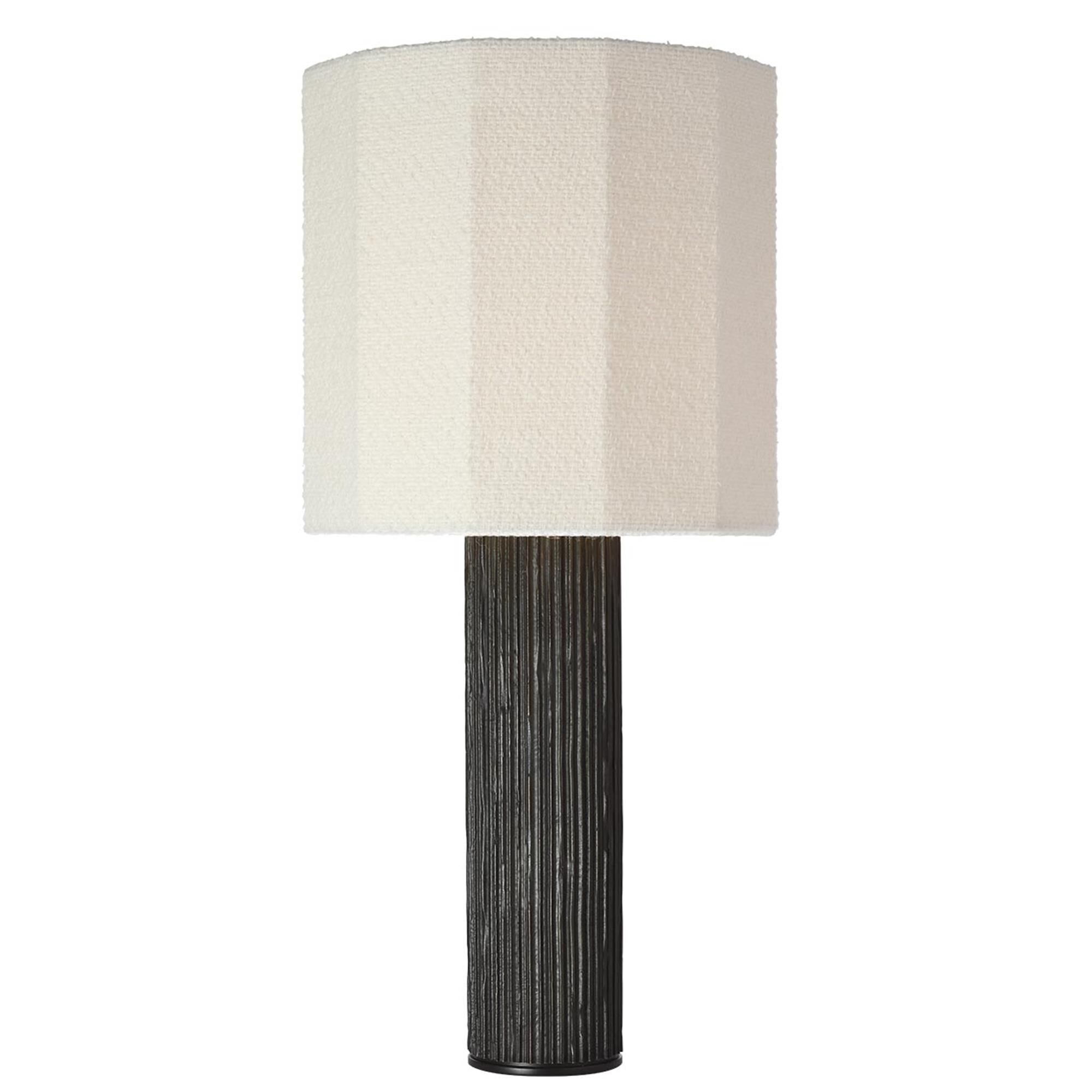 Shown in Ridged Carbon finish and Decorative Boucle shade