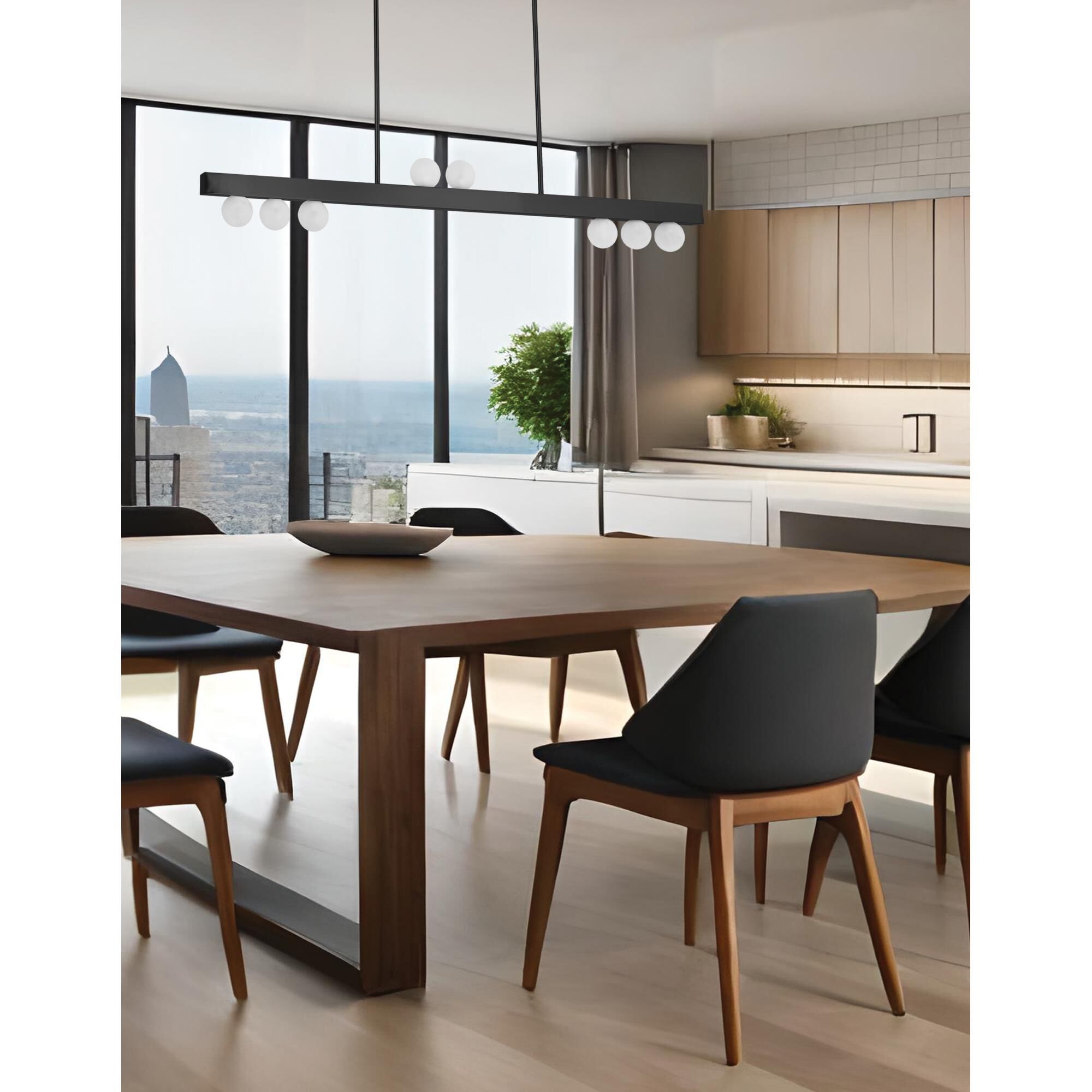 Shown in Matte Black finish and White shade