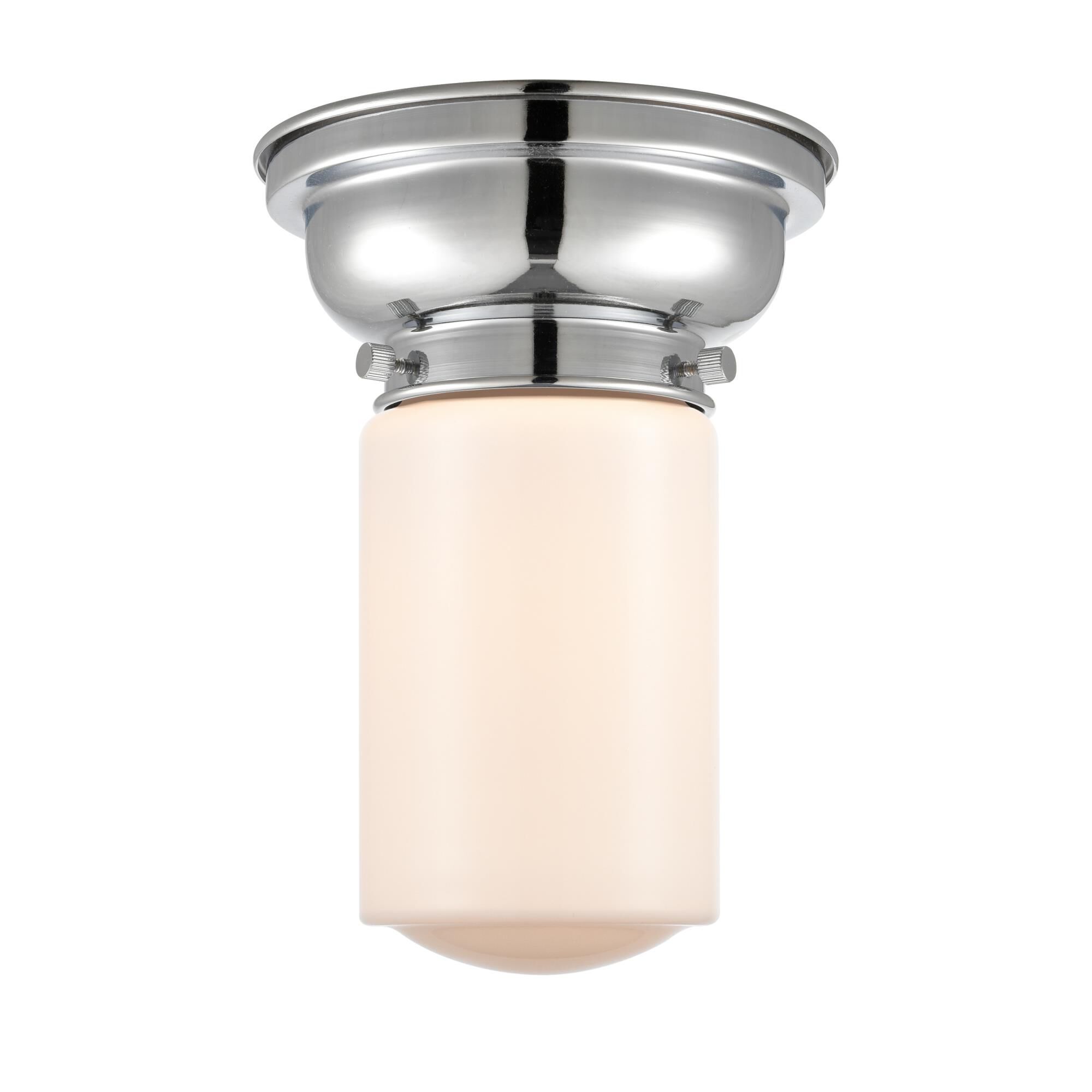 Shown in Polished Chrome finish and Schoolhouse glass and Glass shade
