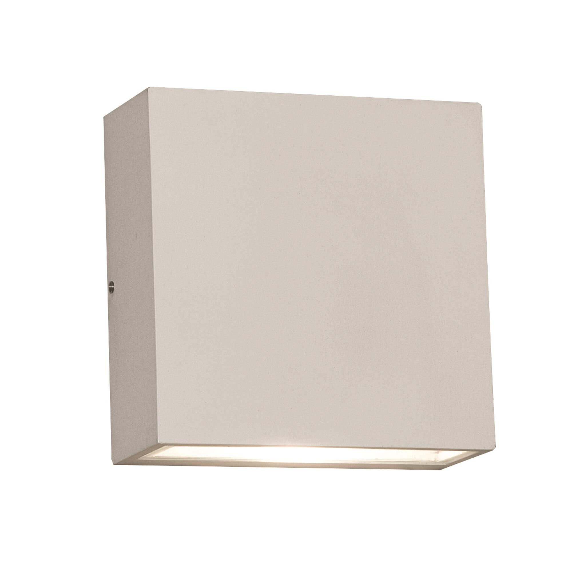 Shown in White finish and Clear glass