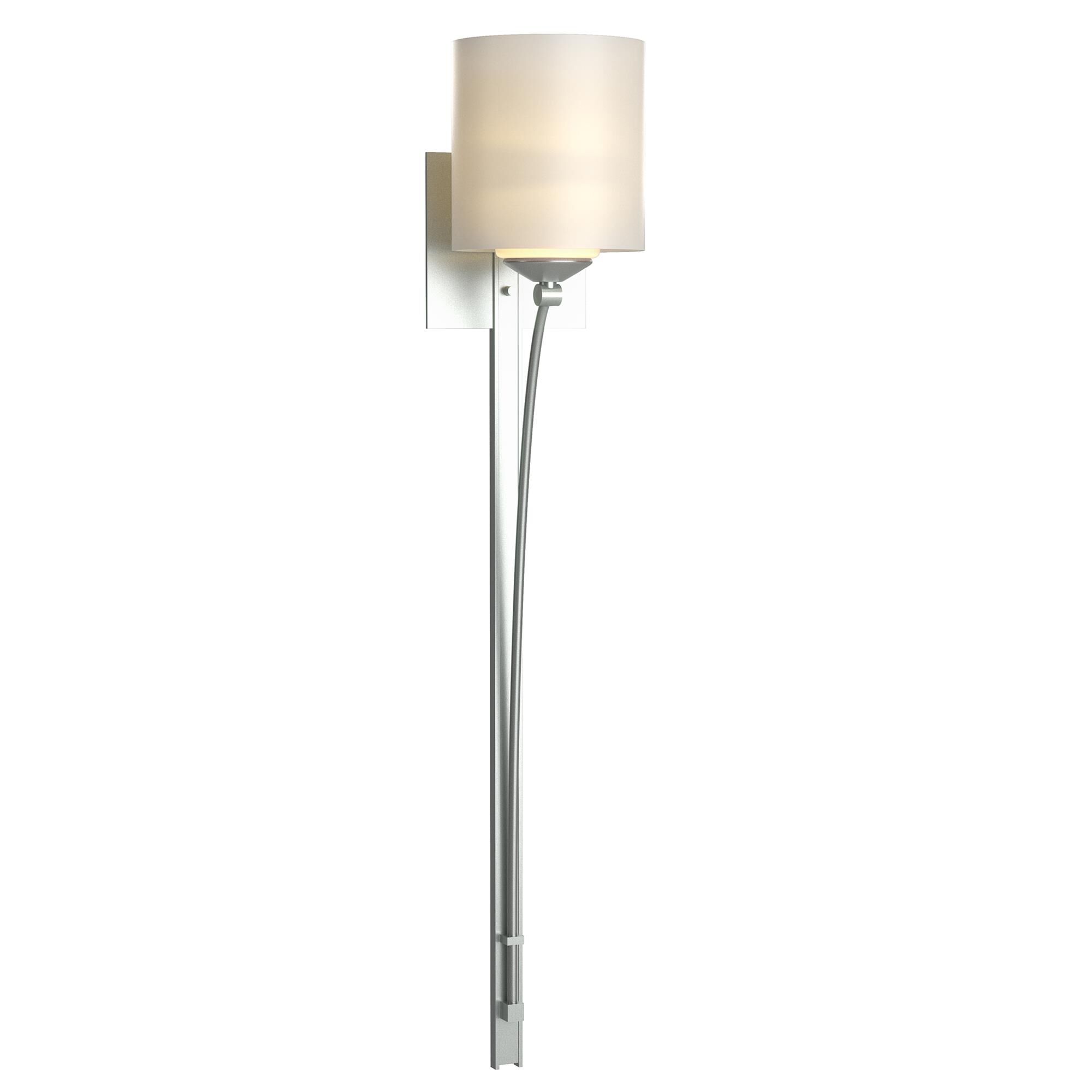 Shown in Vintage Platinum finish and Opal  glass