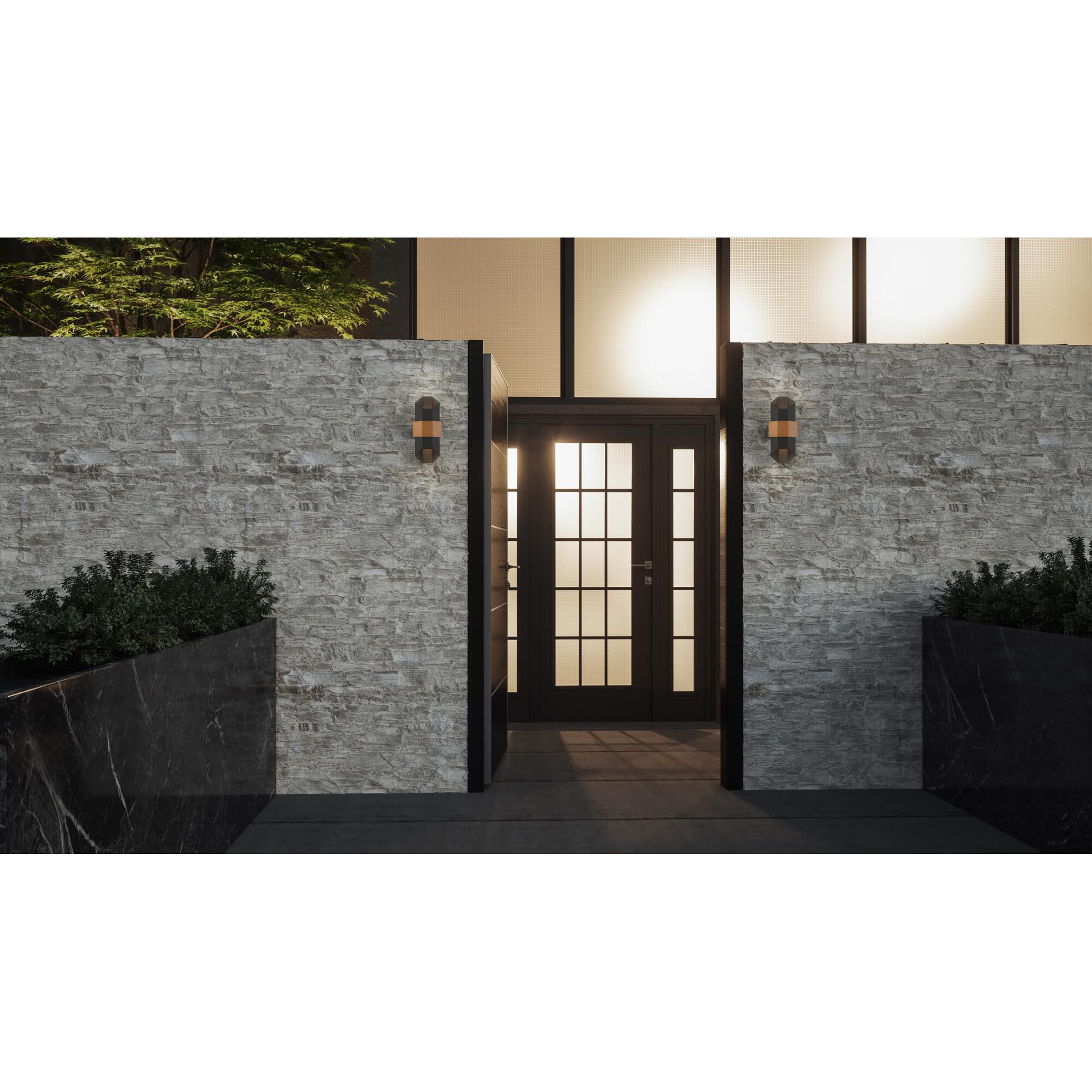 Quoizel Chasm 15 Inch Tall LED Outdoor Wall Light